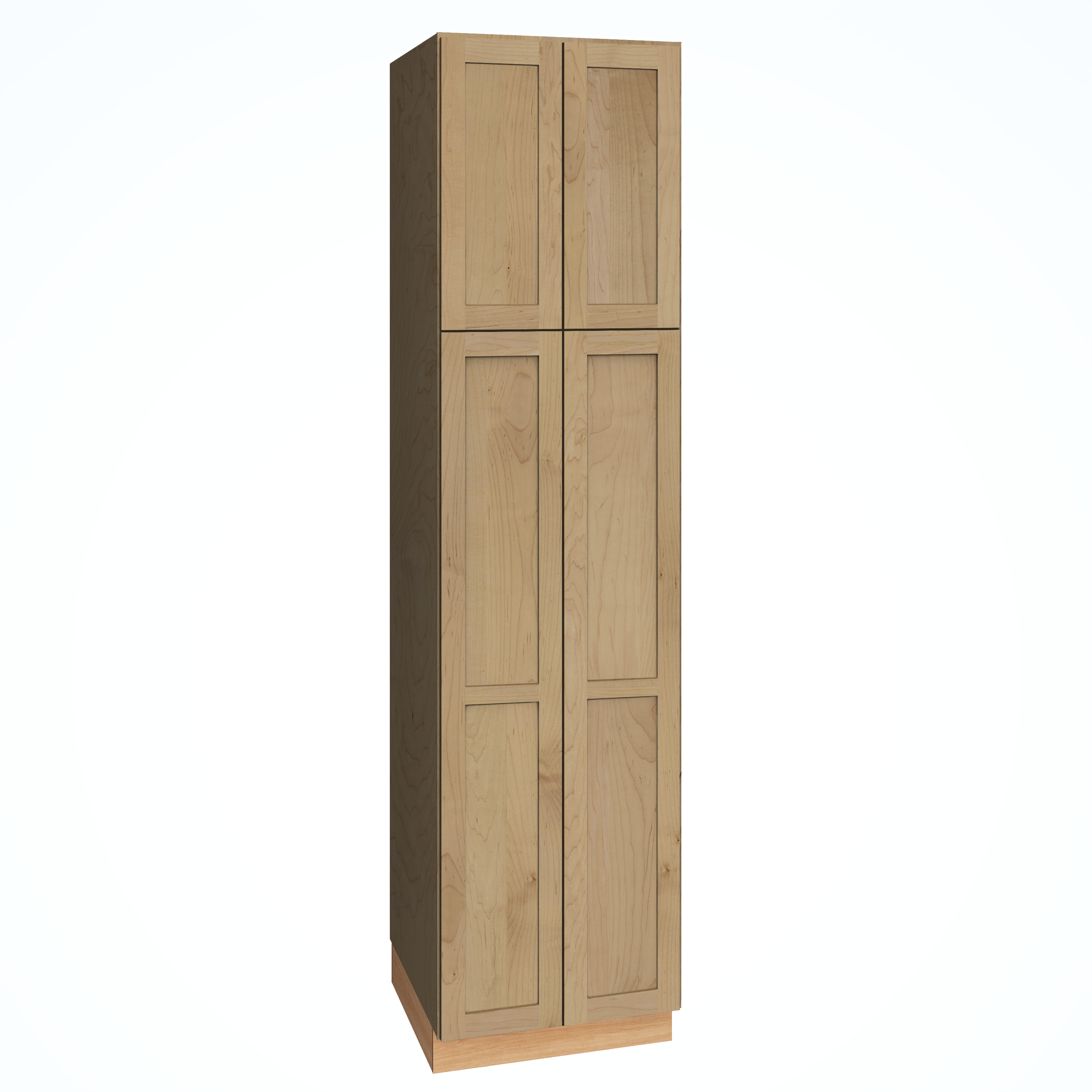Diamond Express 62K-U249324 Jamestown 24-in W x 93-in H x 24-in D Coastline Brown Pantry Fully assembled Plywood Cabinet (Recessed Panel Shaker)