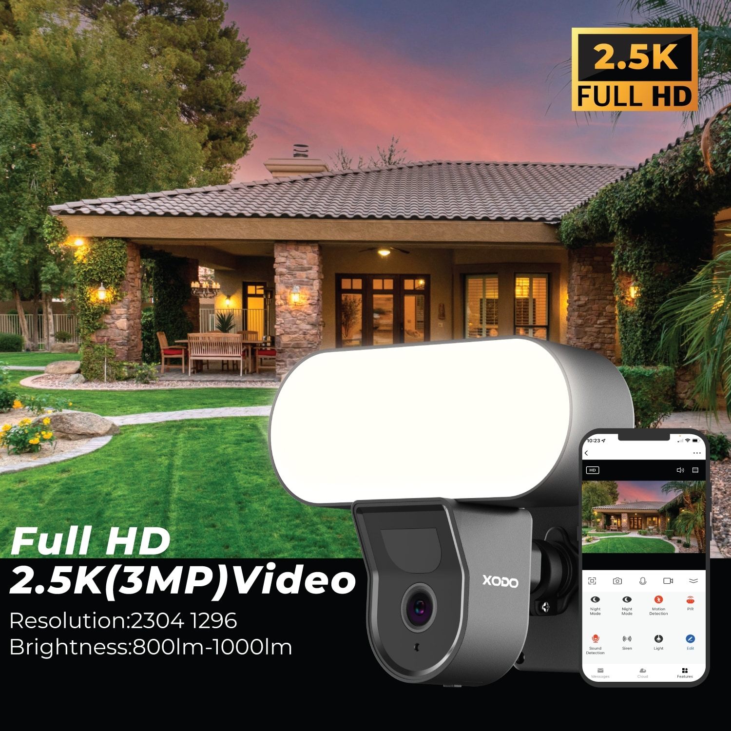 Contixo E9 Motion-Activated-Floodlights - View #2