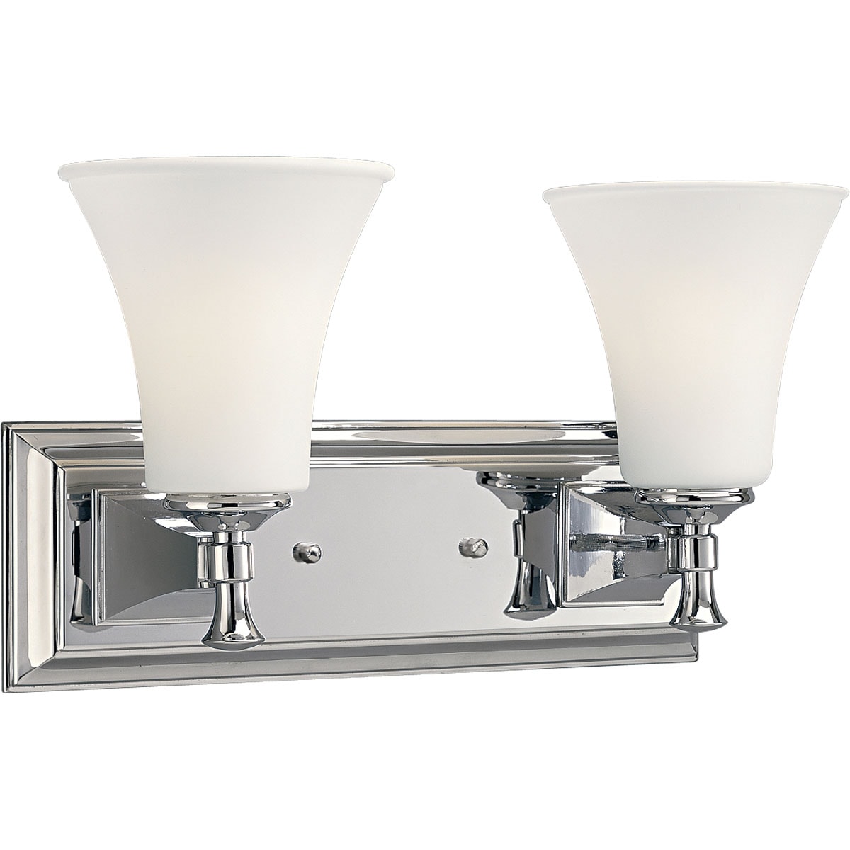 Progress Lighting P3132-15 Fairfield 2-Light Chrome Transitional Vanity Light