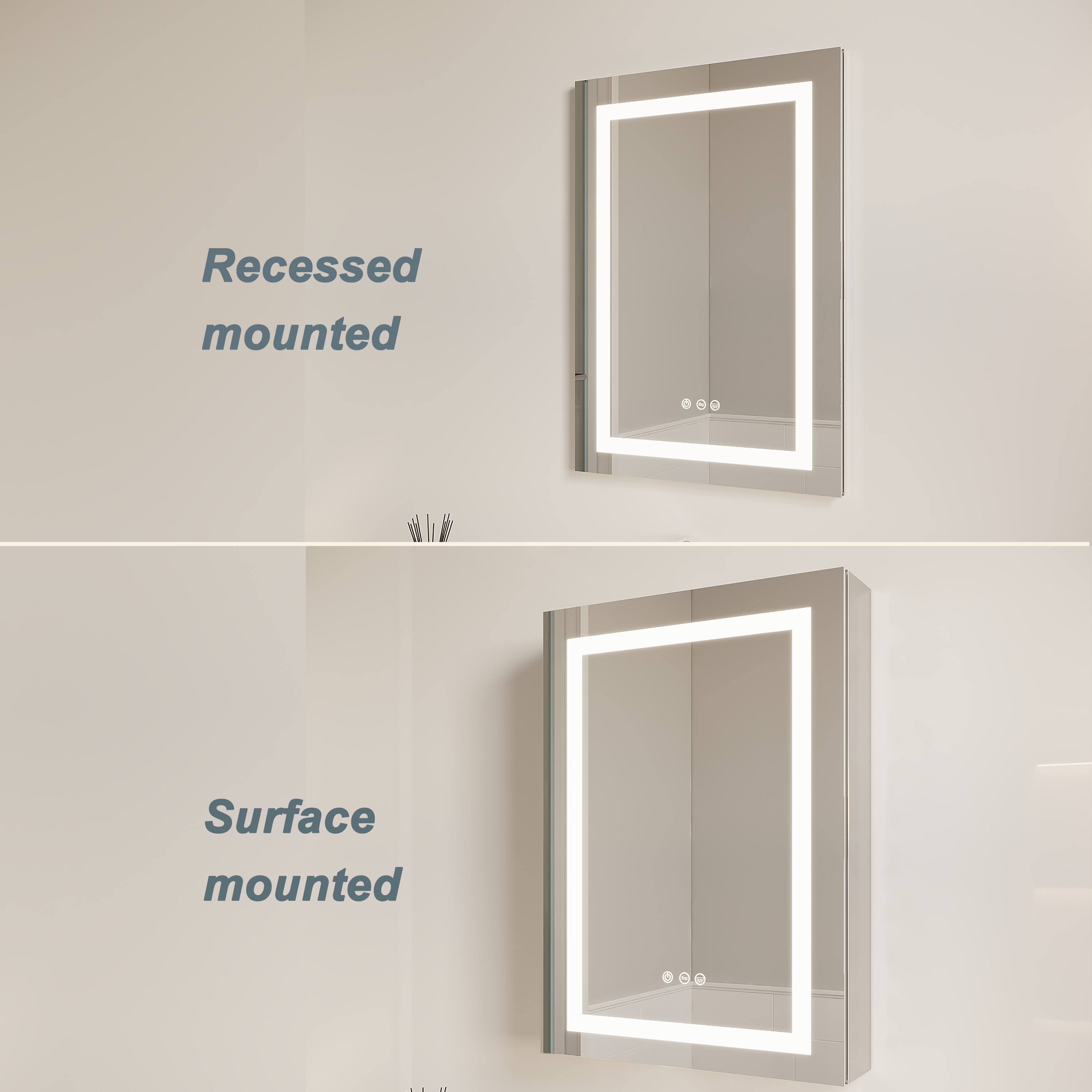 Forclover HBM-1738 Bathroom-Medicine-Cabinets - View #3