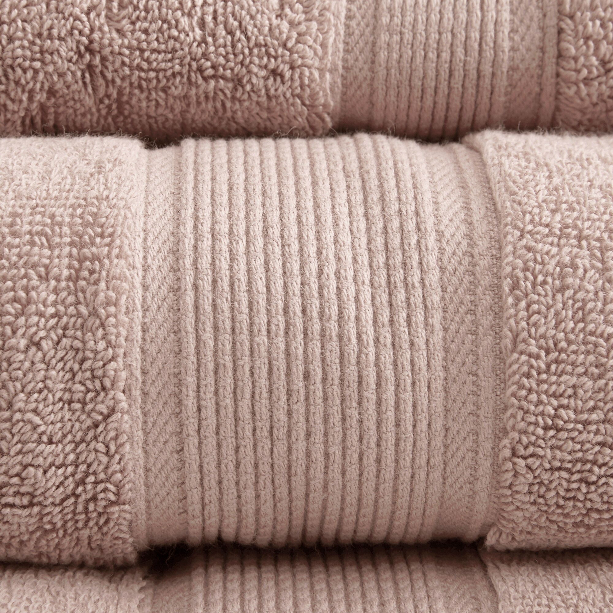 Oversized Turkish Cotton 8-Piece Towel Set in Blush