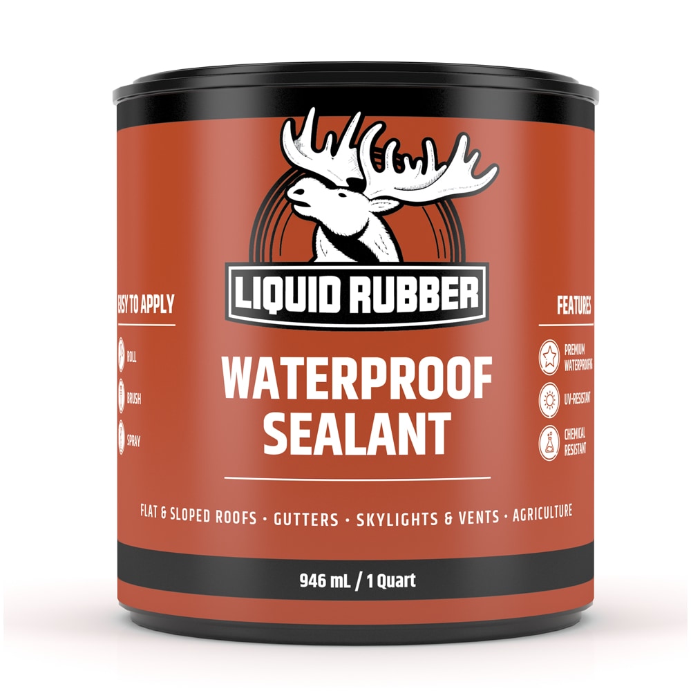 Liquid Rubber Color Sealant - Indoor & Outdoor - Water Based - White, 1  Gallon 