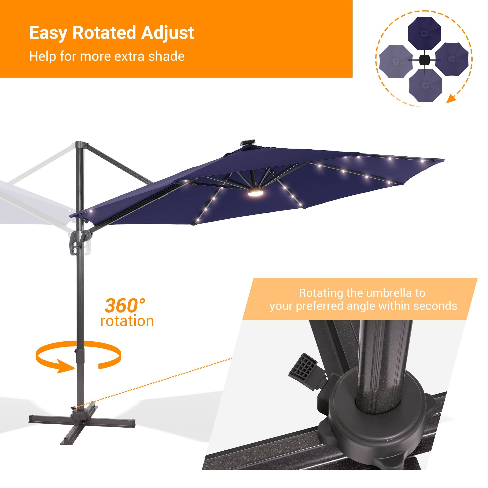 Sonkuki SD-MN12L-LED Umbrellas-2 - View #4