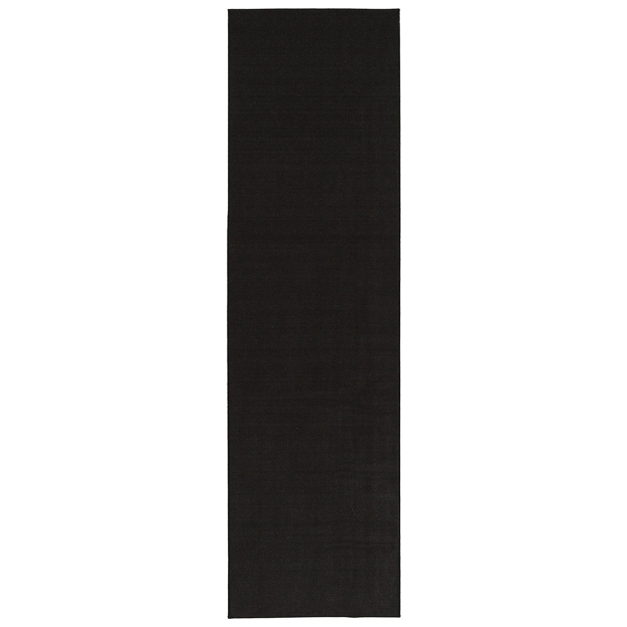Ottomanson OTH8403-20X59 Ottohome 2 X 5 (ft) Black Indoor Area Rug