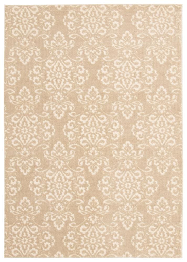 ECARPETGALLERY 351049 Patty 4 x 6 (ft) Polypropylene Ivory Rectangular Indoor Abstract Area rug