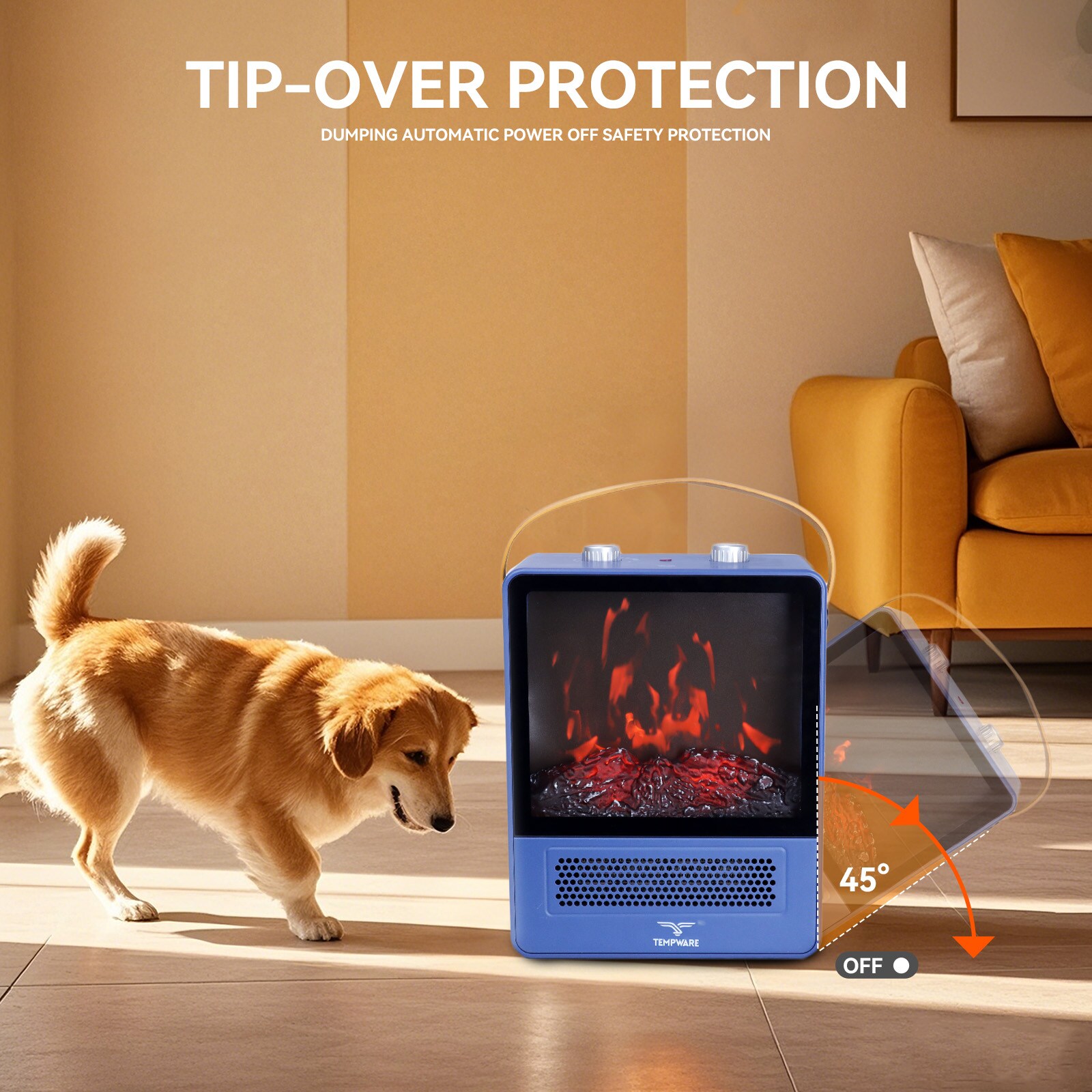 TEMPWARE TWFP10BL Electric-Fireplaces - View #3