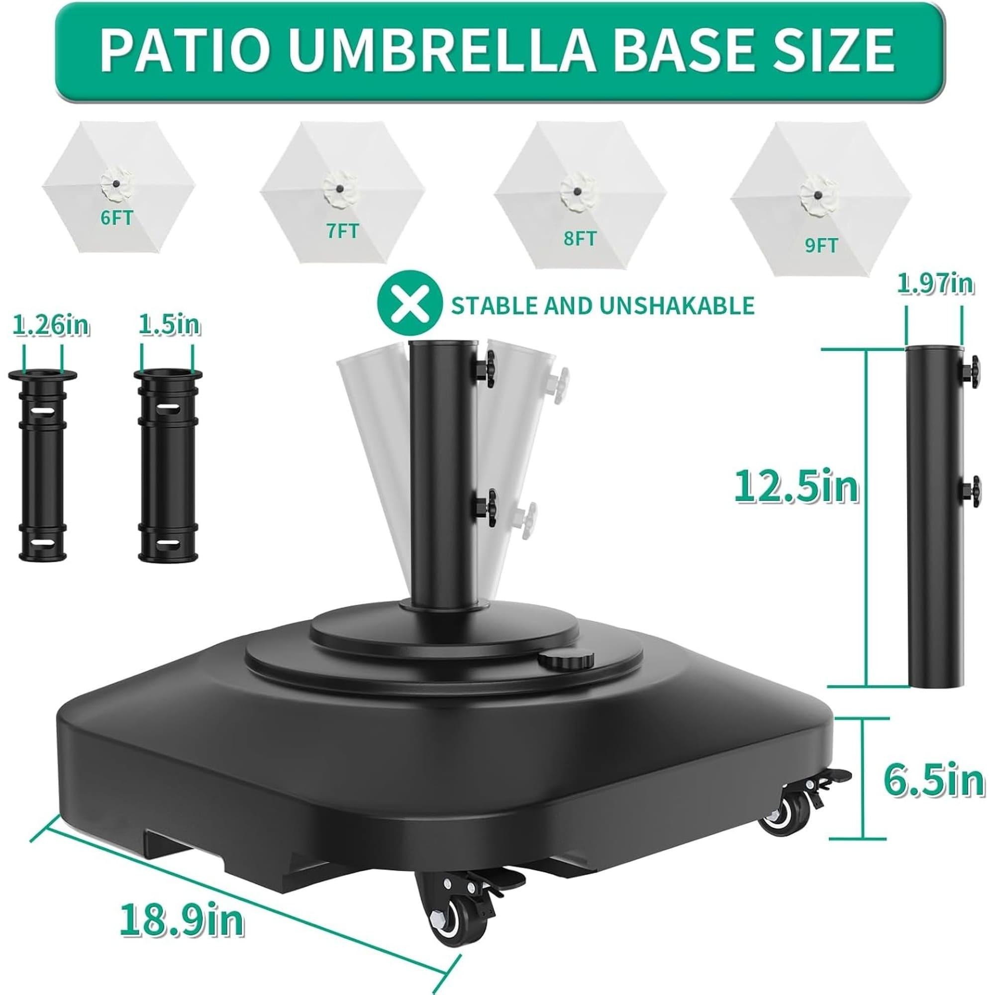 Wudkey L4-JK6W8X Umbrella-Bases - View #2