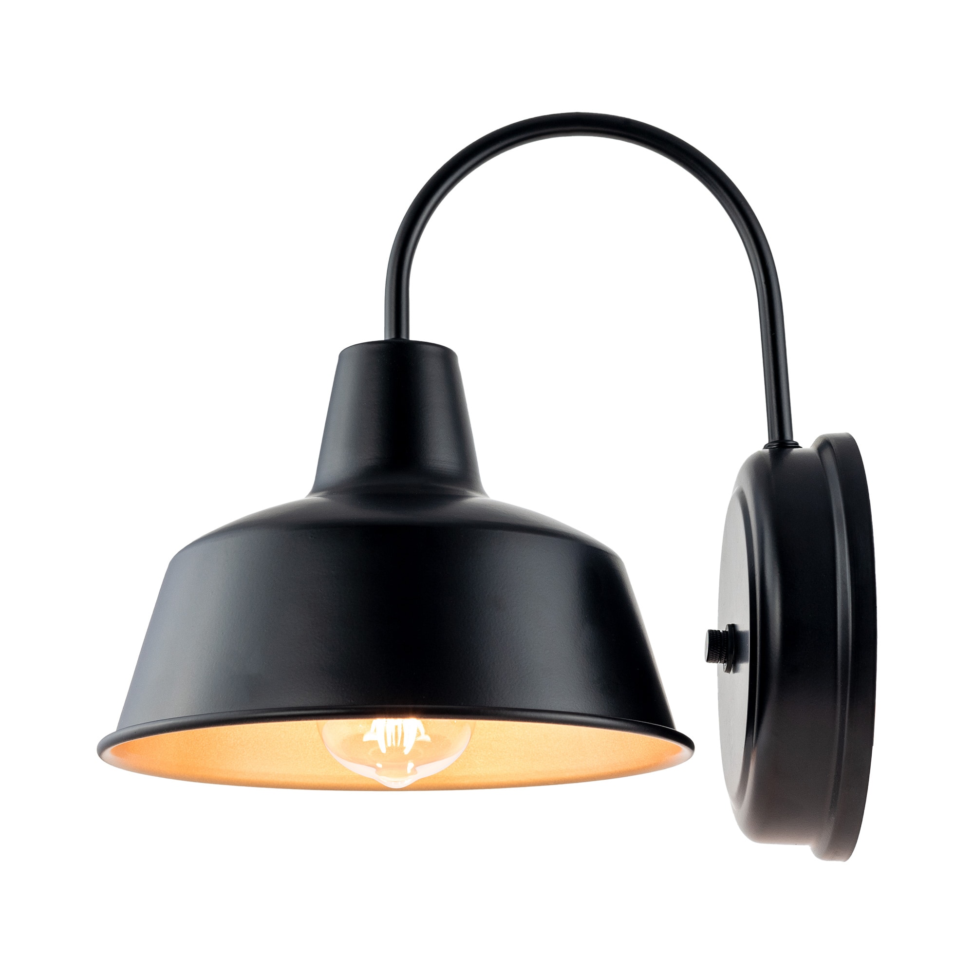 Forclover ALTCH-1895A Matte Black Outdoor Lantern 1 -Light 11-in H Matte Black Hardwired Outdoor Wall Light