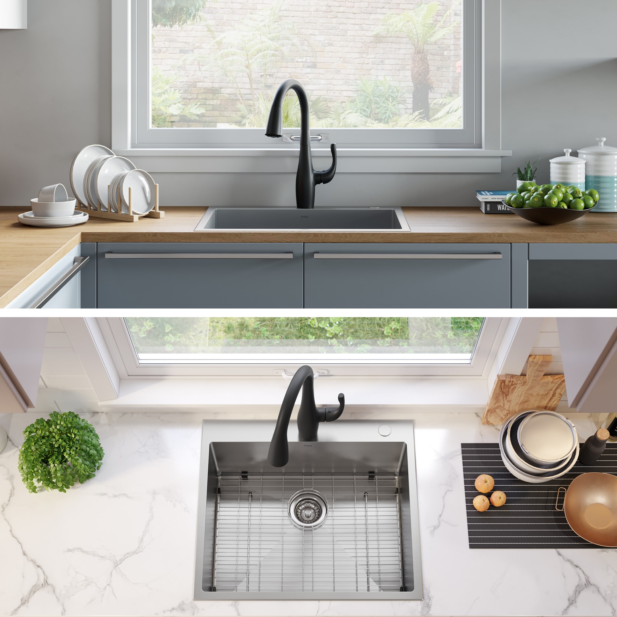 Kraus KHT301-25 Kitchen-Sinks - View #4