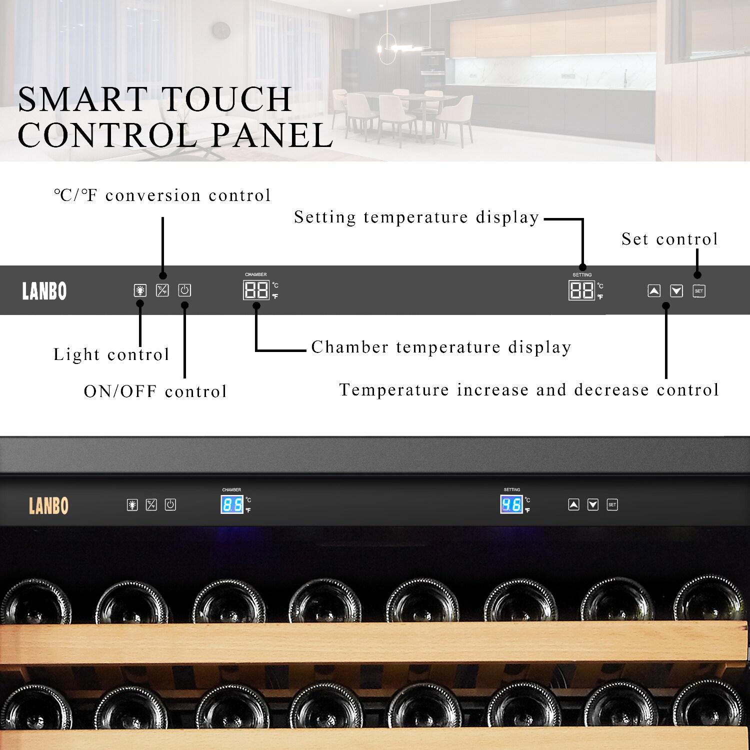 LANBO LW328SD Wine-Chillers - View #6