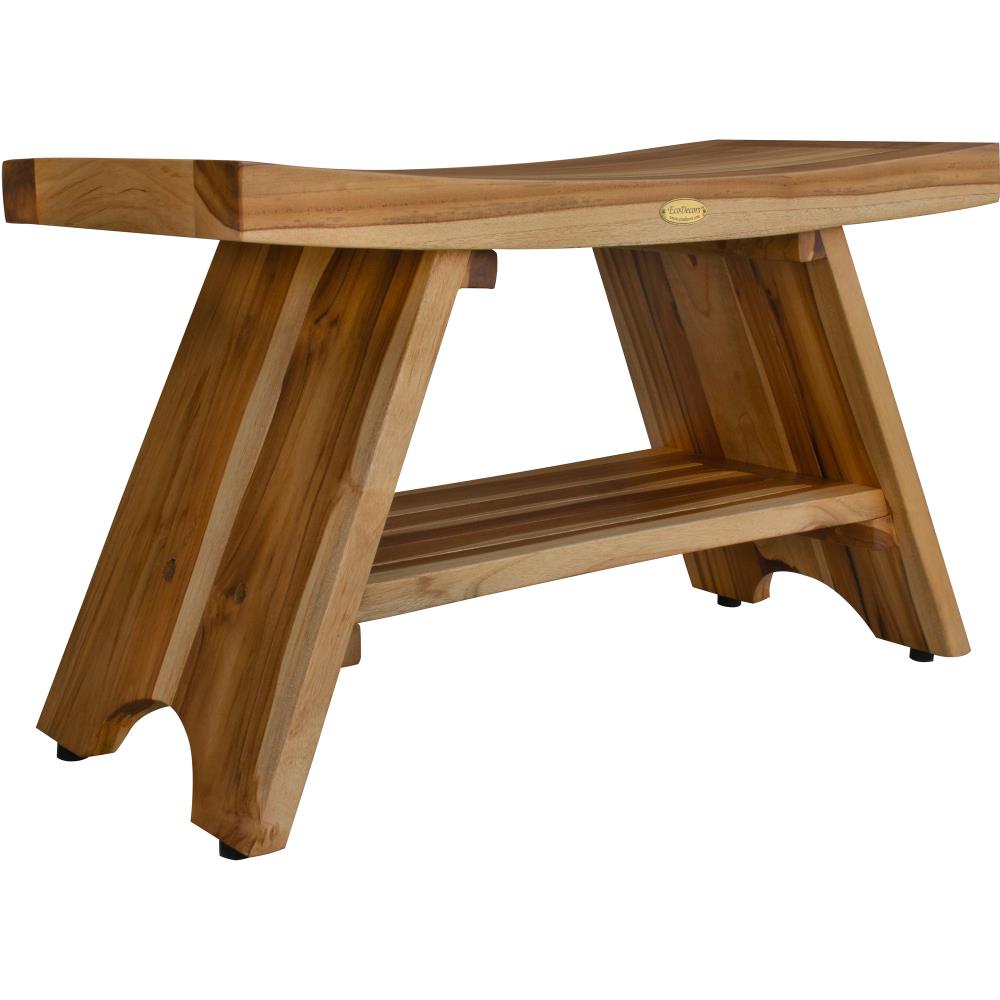 EcoDecors ED968 Natural Teak Teak Freestanding Shower bench