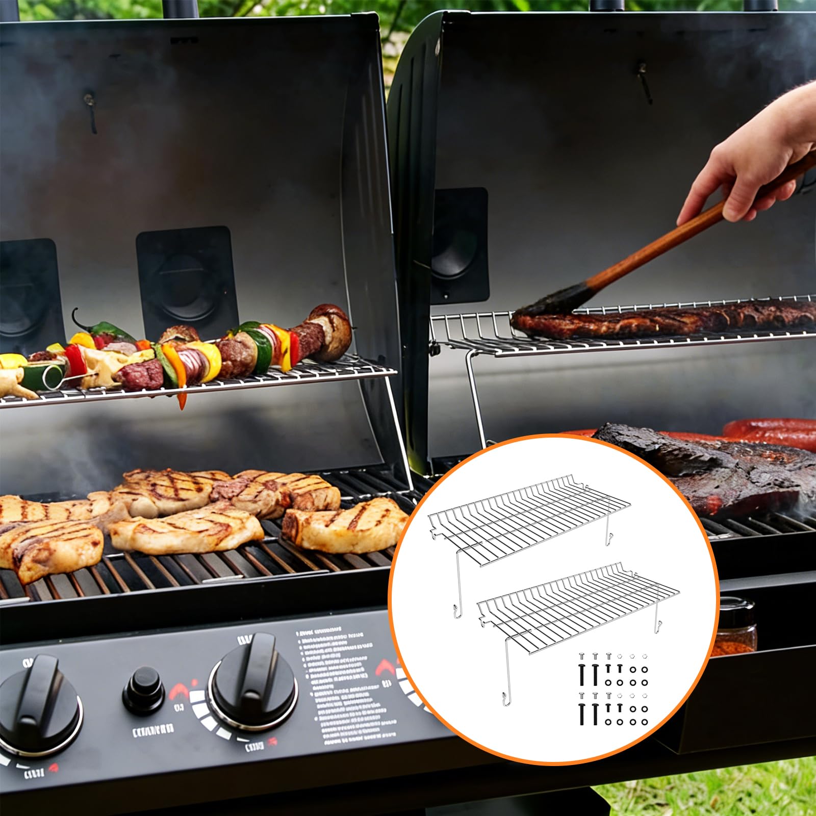 AOIZGMY LAZ0828Z0472 Gas-Grill-Cookgrates-Warmracks - View #7