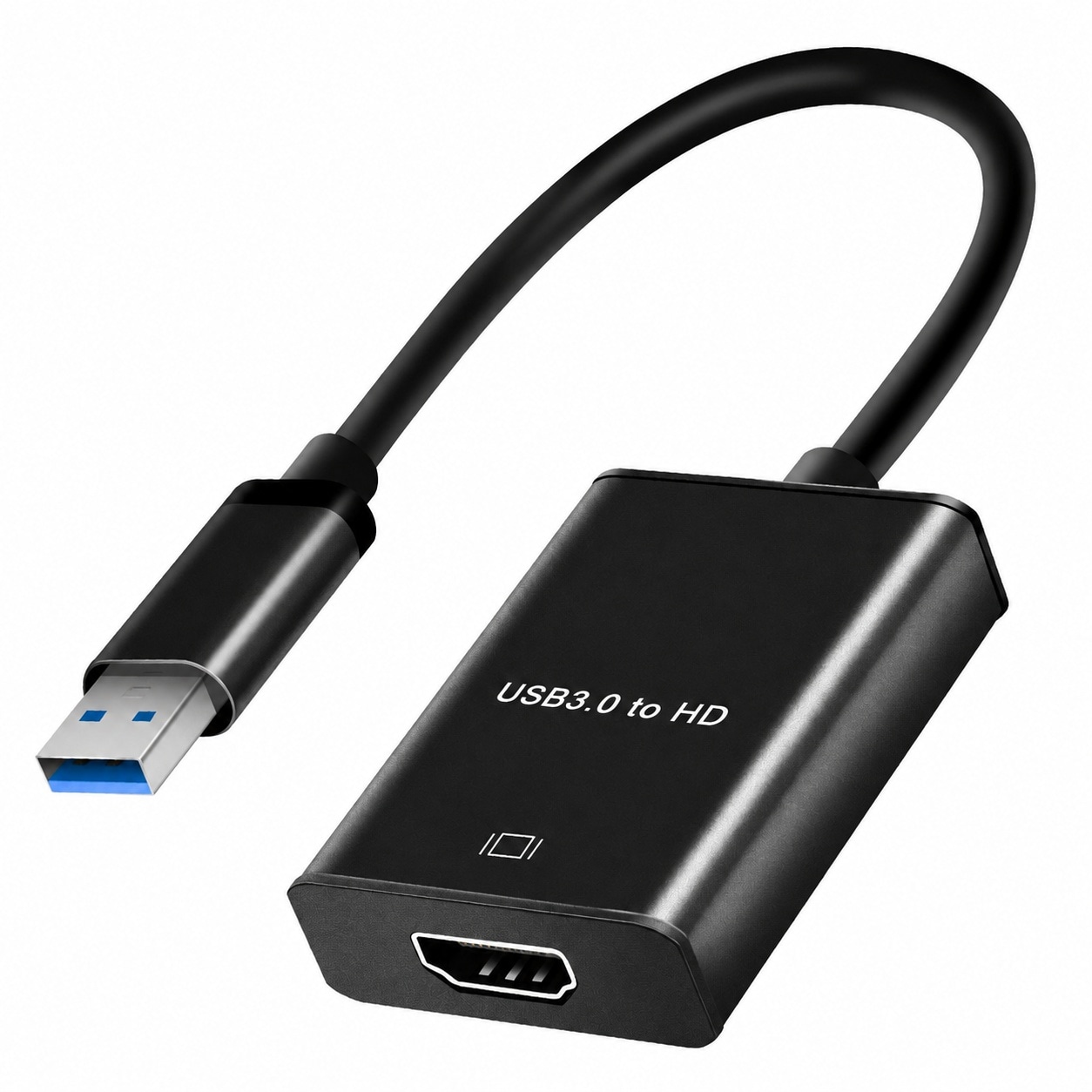 CYIKE  USB 3.0 to HDMI Adapter for Laptop HD Port Expander with 1080P 60Hz Resolution Support Black durable home and garden accessory designed