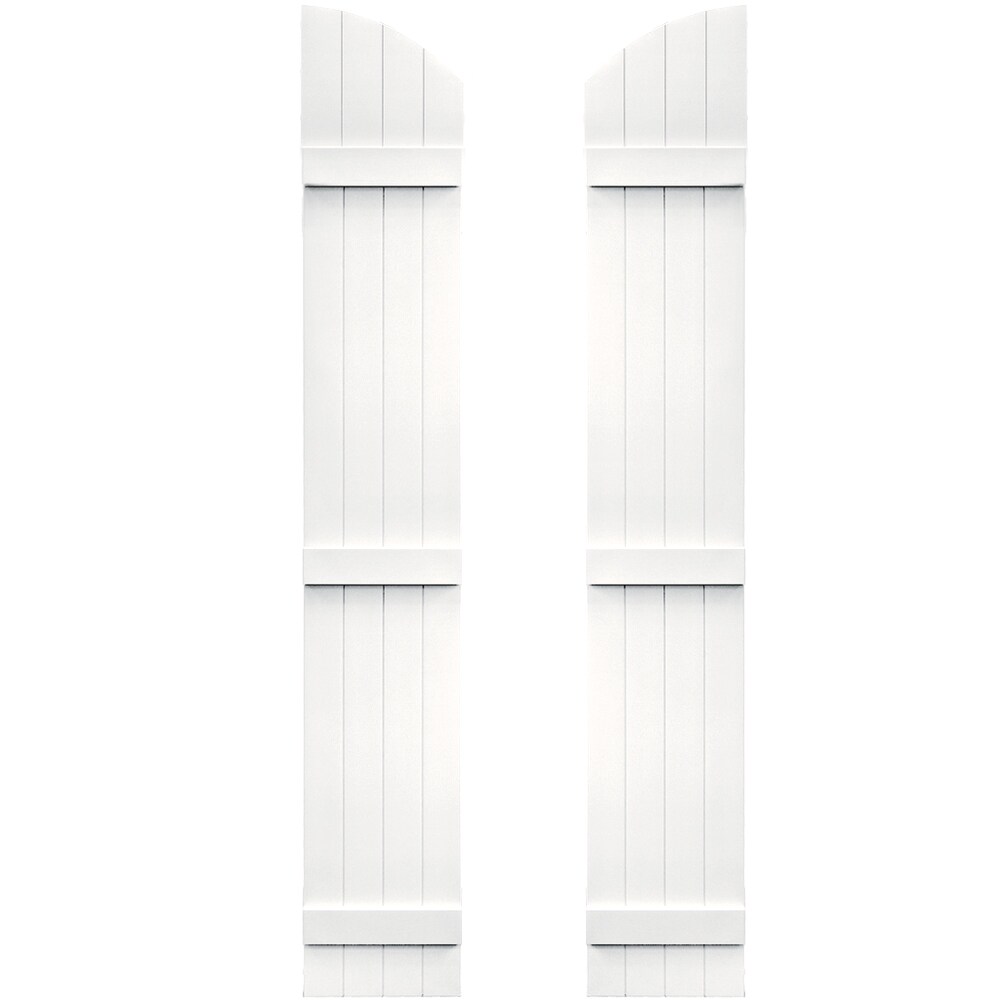 Vantage V5931489117 13.875-in W x 89-in H Bright White Exterior Shutters