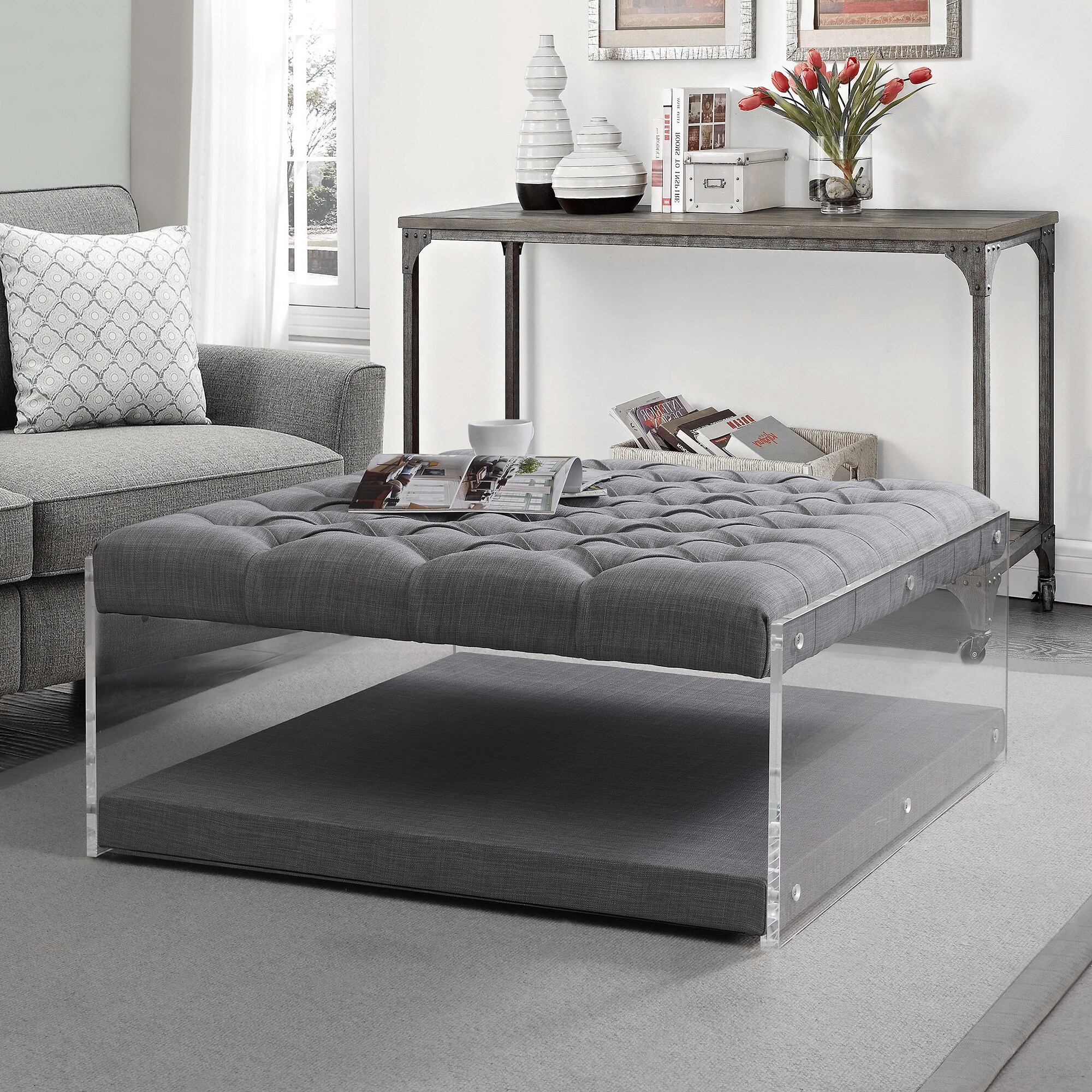 Inspired Home ON43-03LG-LS Indoor-Ottomans - View #2