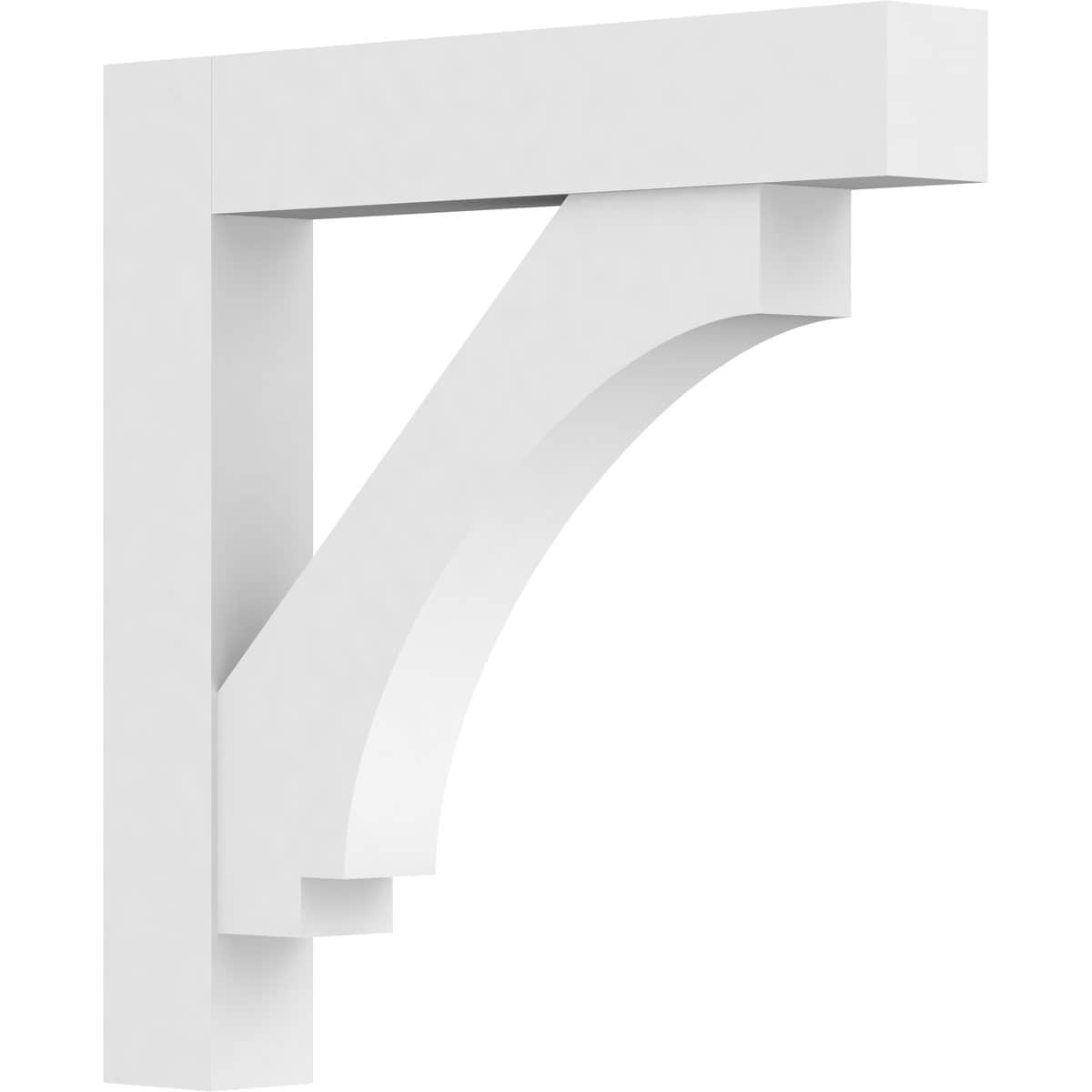 Ekena Millwork BKTP05X36X36IMP05 Standard Imperial 5-in x 36-in x 36-in White PVC Standard bracket