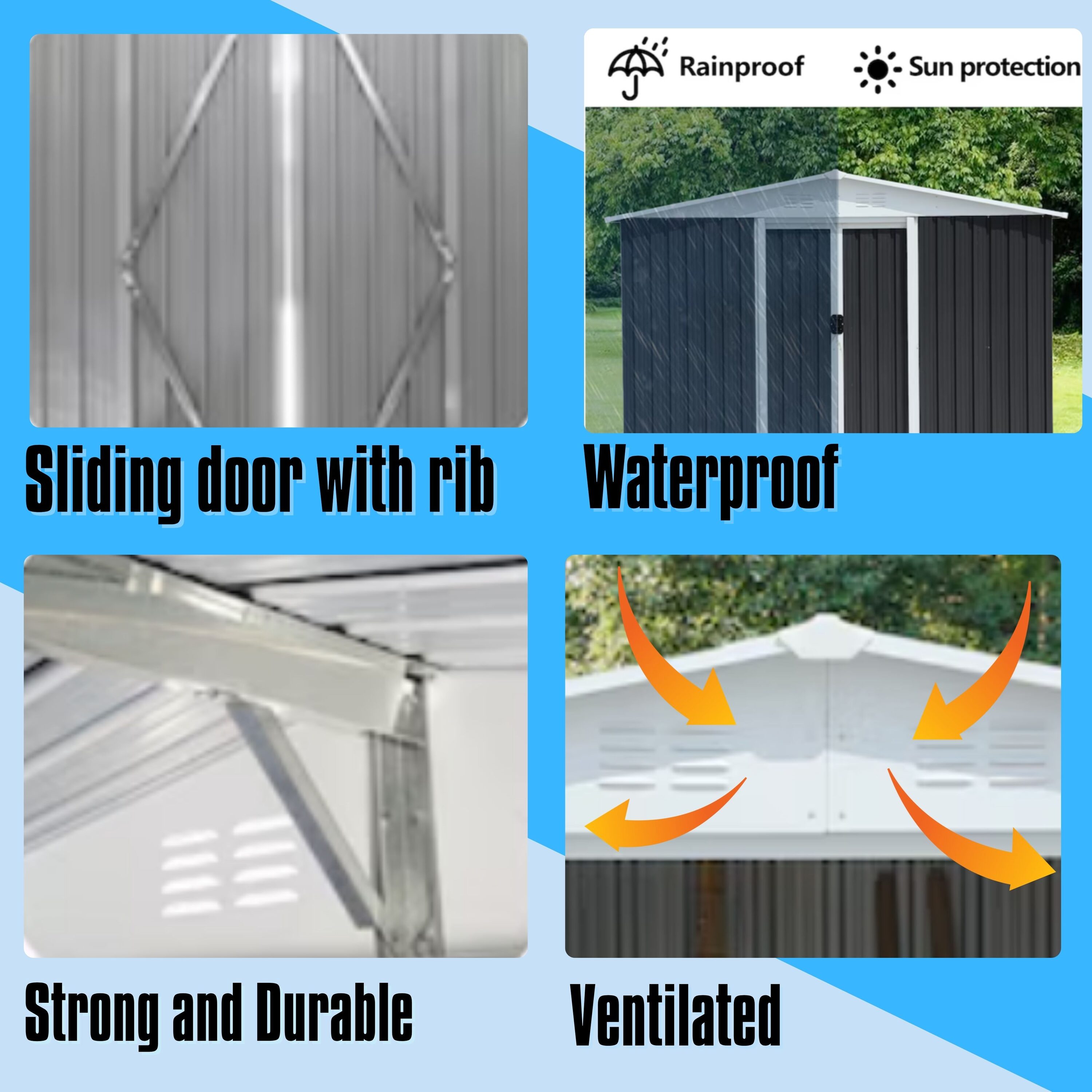 ToolCat BZ-3-148-SN Metal-Storage-Buildings-Sheds - View #2