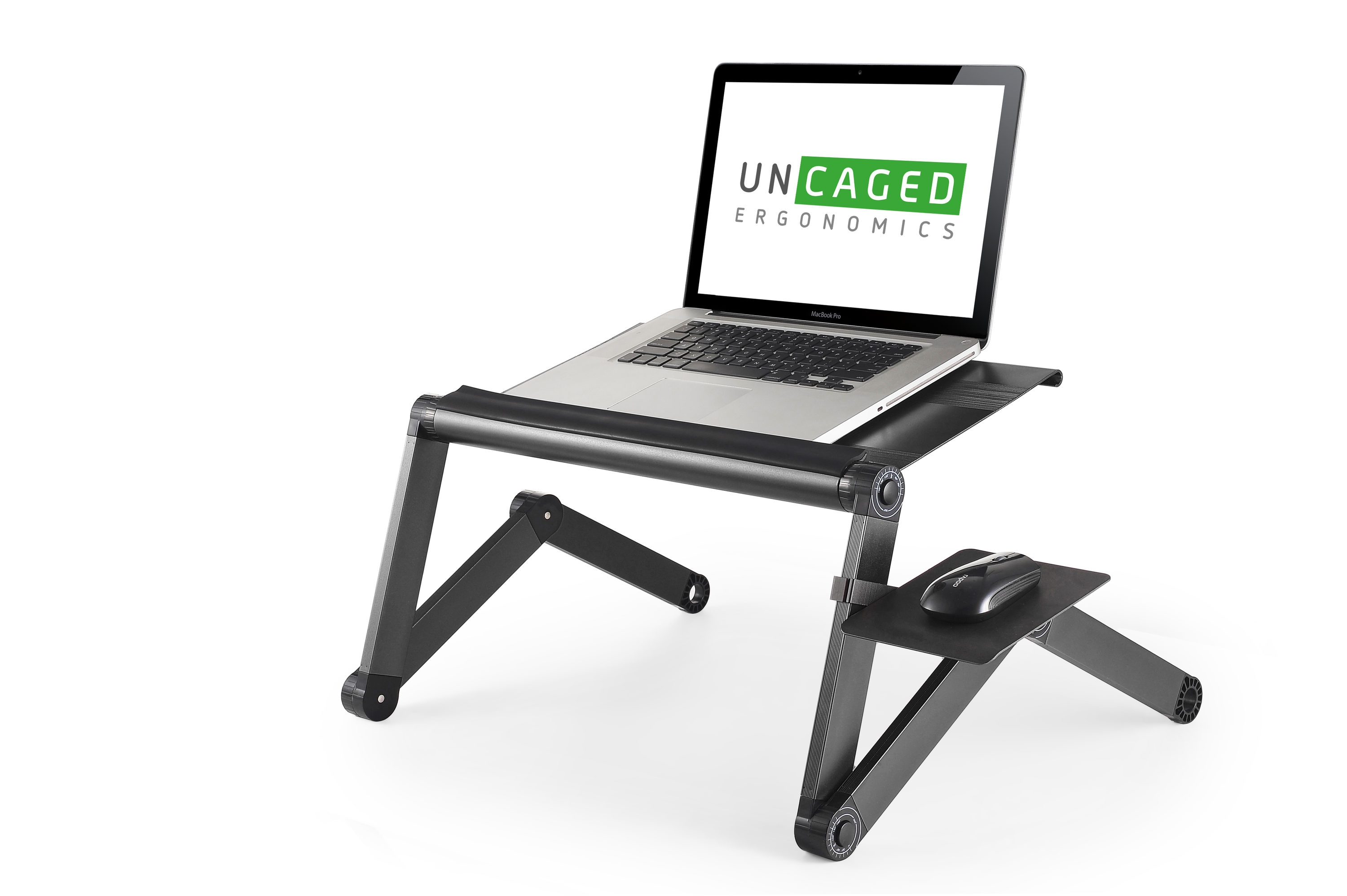 Uncaged Ergonomics WorkEZ Light Laptop Stand (Black)