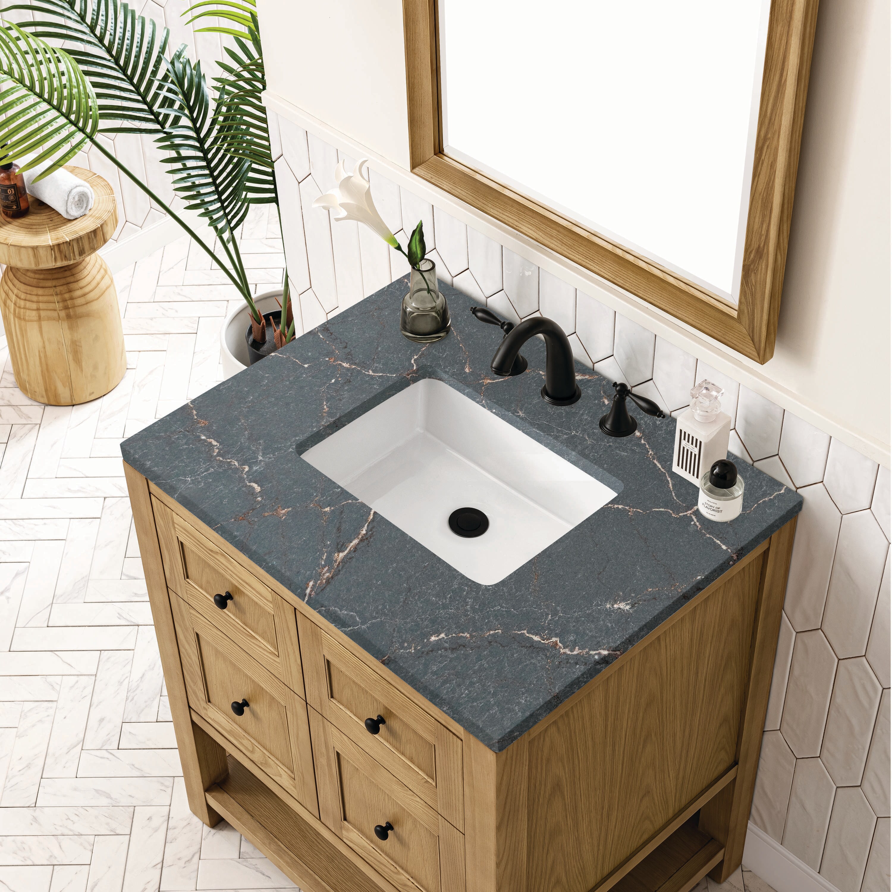James Martin Vanities 330-V30-LNO-3PBL Bath-Vanity-Combo - View #4