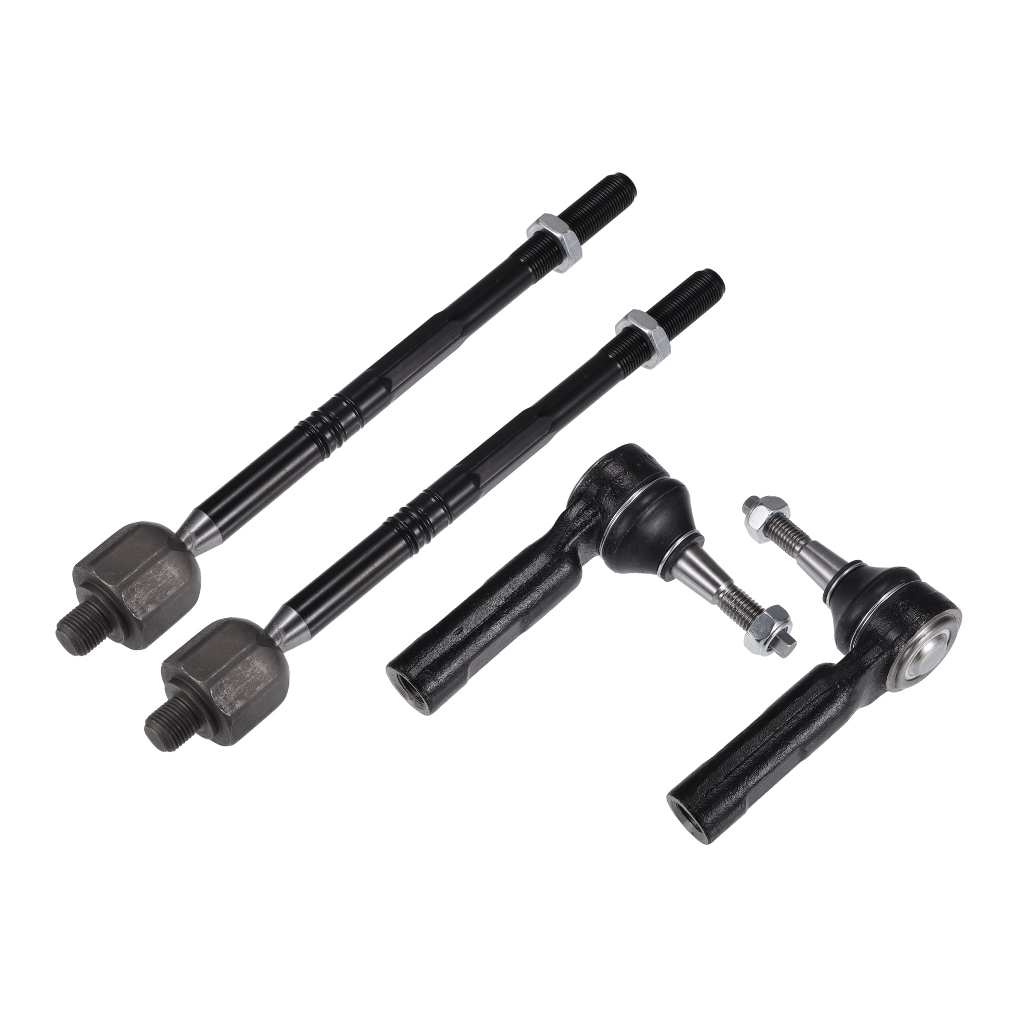 Unique Bargains 4pcs Front Inner Outer Tie Rod Ends Kit Suspension Steering Tie Rod End for Buick Verano for Chevrolet Cruze for Chevrolet Volt Drag Link No.EV800884