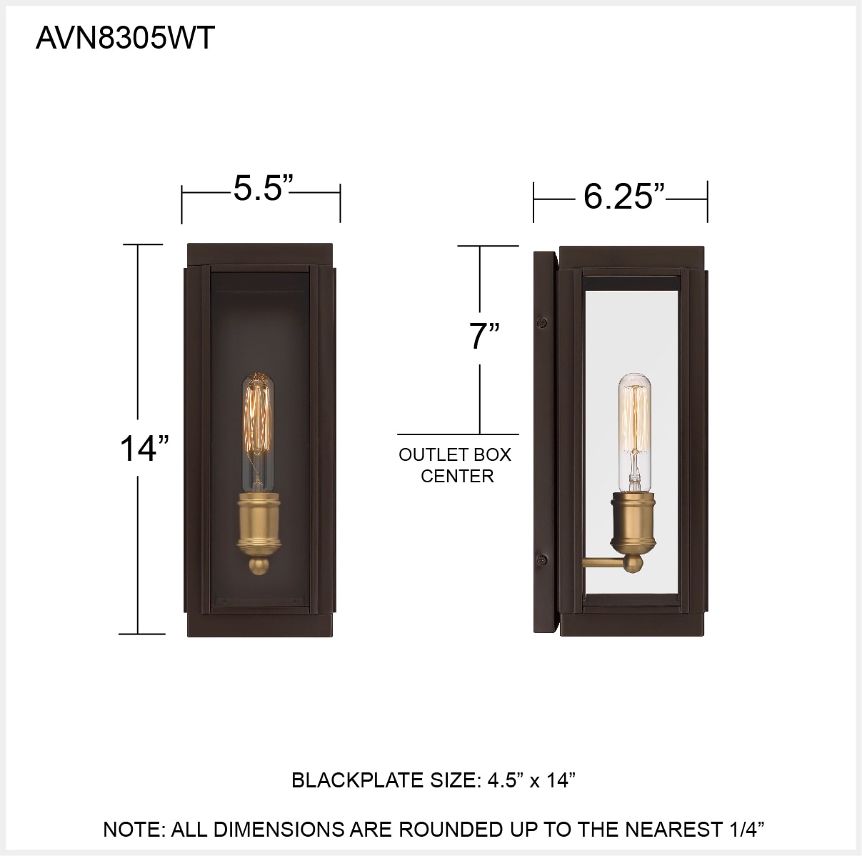 Quoizel AVN8305WT Outdoor-Wall-Lighting - View #5