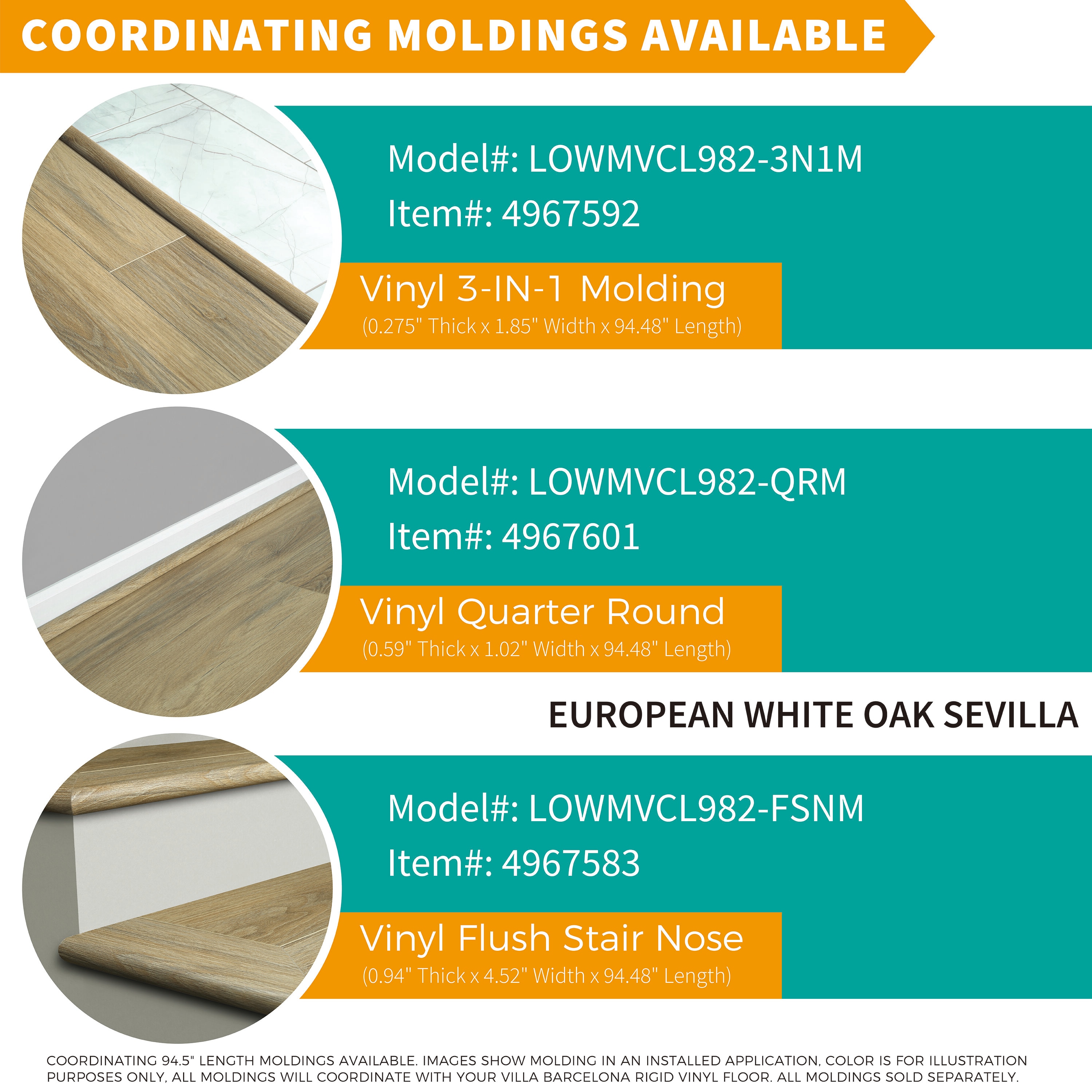 Villa Barcelona LOWMVCL982-3N1M Floor-Moulding - View #5