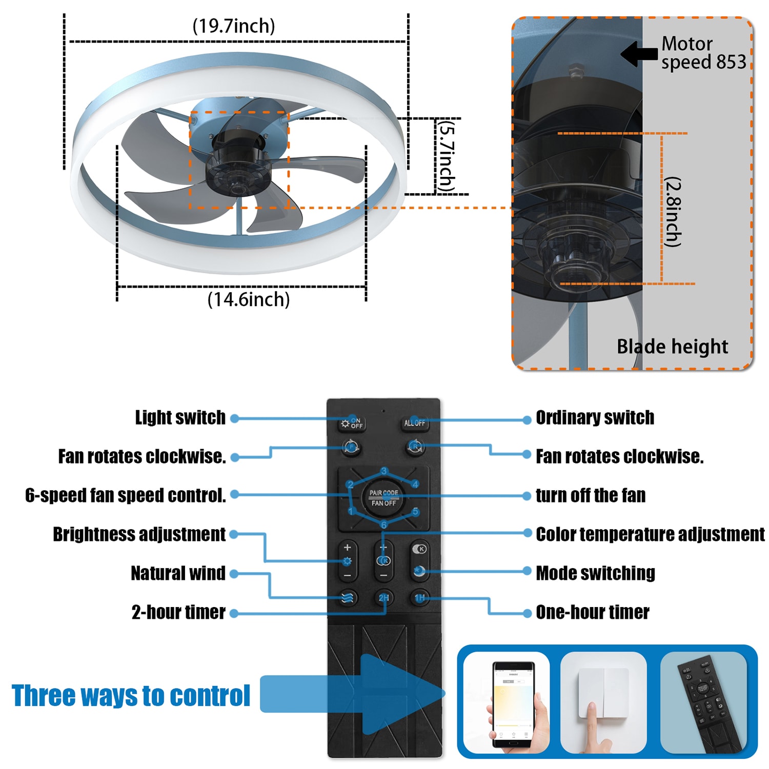 Bybafun YB5100117 Ceiling-Fans - View #6