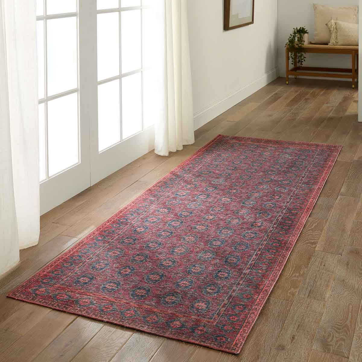 Jaipur Living RUG154711 8 x 10 (ft) Loomed Polyester Dark Red Rectangular Indoor Damask Machine washable Area rug