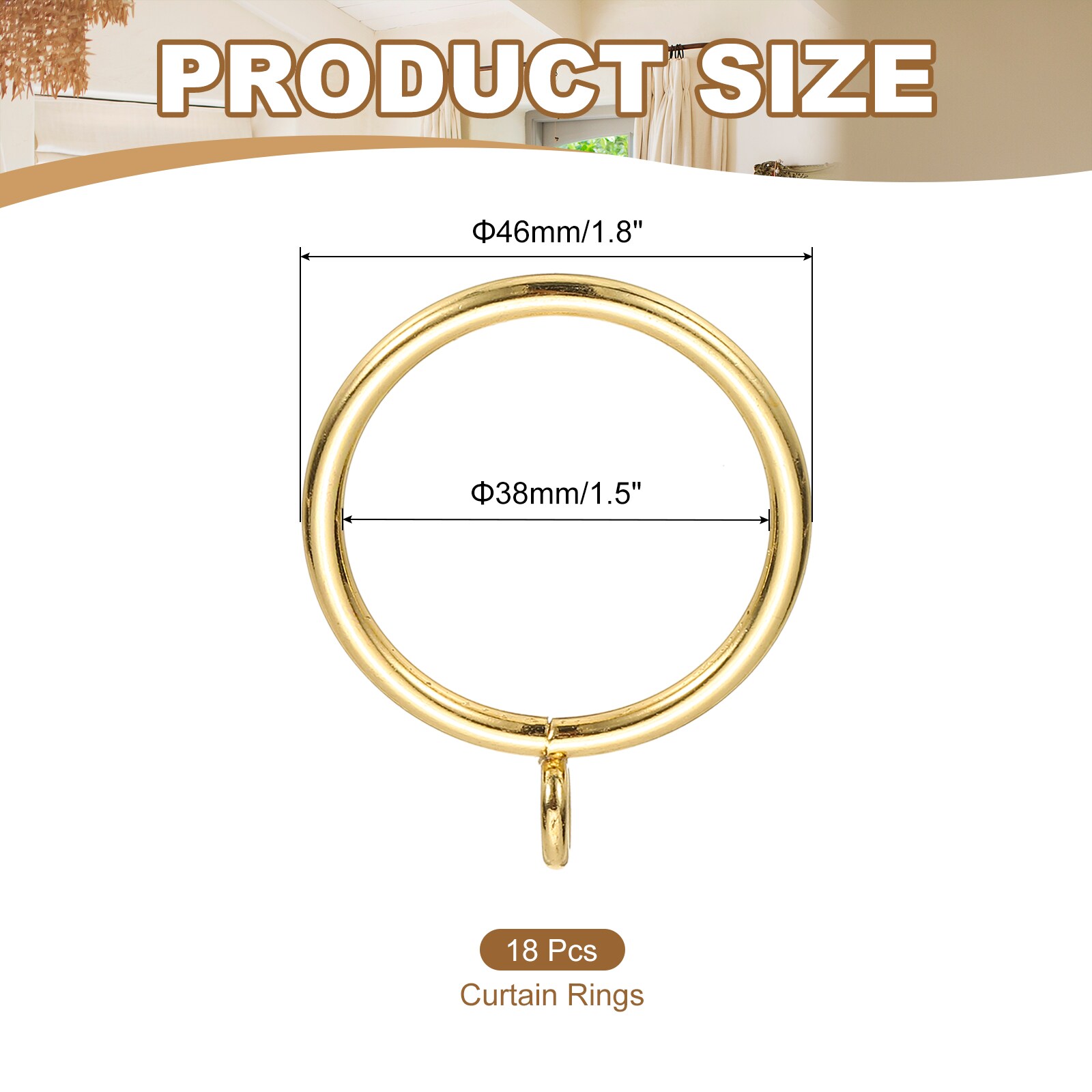 PATIKIL S26010500UX6224 Curtain-Rings - View #2