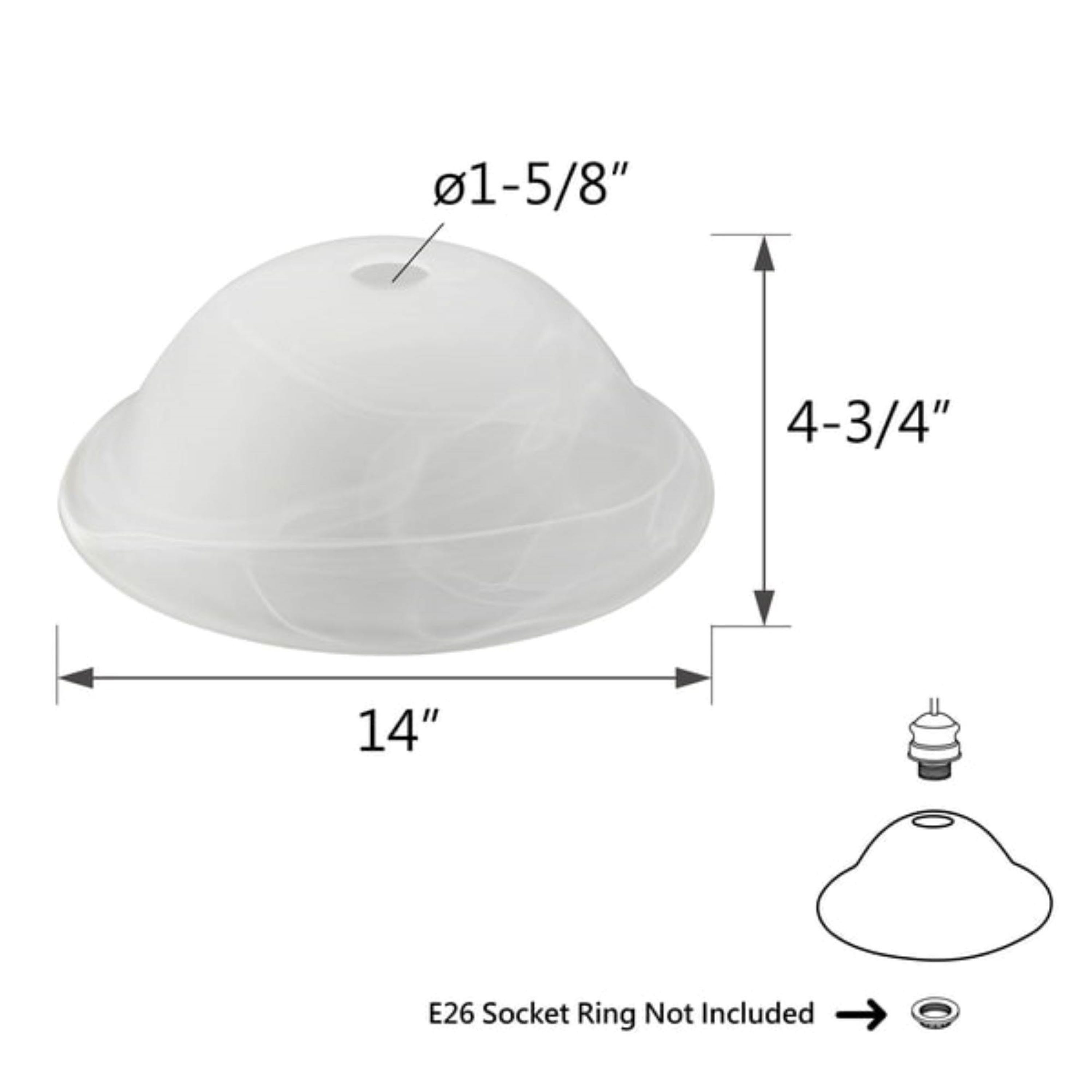 Aspen Creative Corporation 23510-11 Light-Shades - View #6