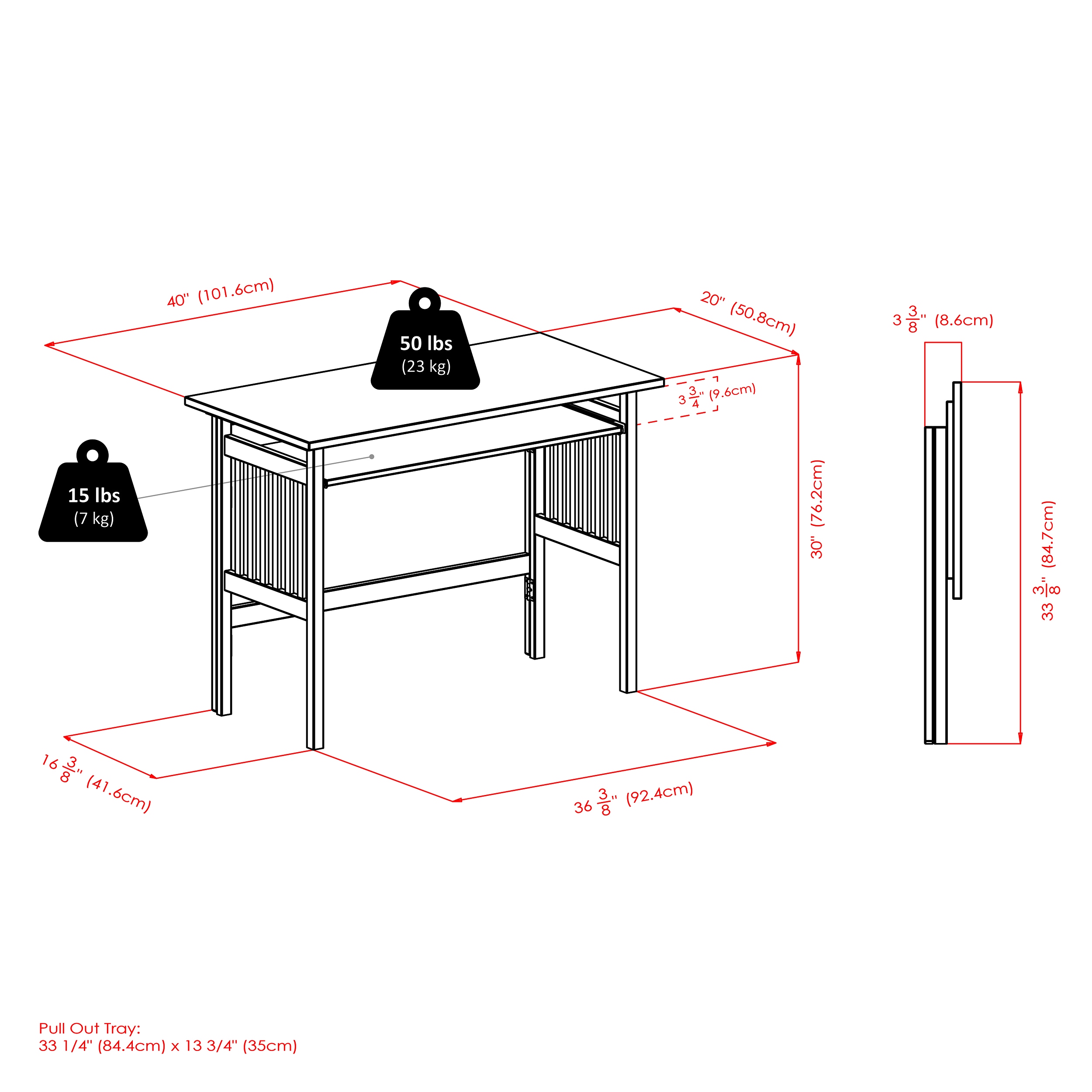 Winsome Wood 81140 desks - View #11