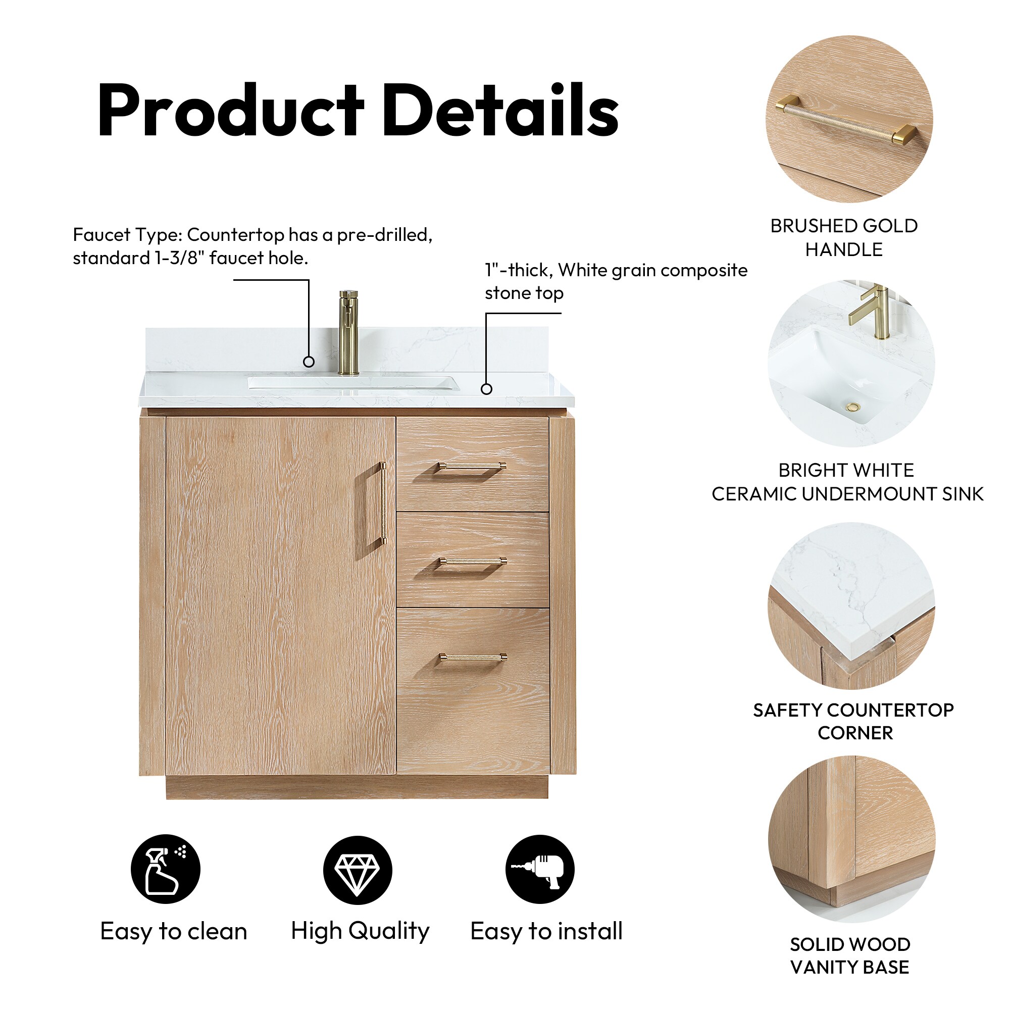 Vinnova 705736-WA-GW Bath-Vanity-Combo - View #16