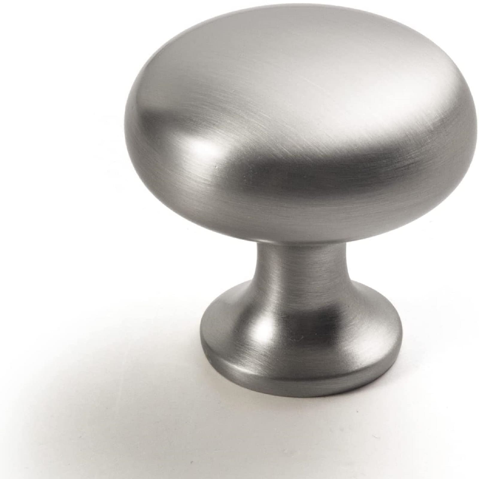 Miaokesen 901NL 1-3/16-in Brushed Nickel Round Modern Cabinet Knob 6 -Pack