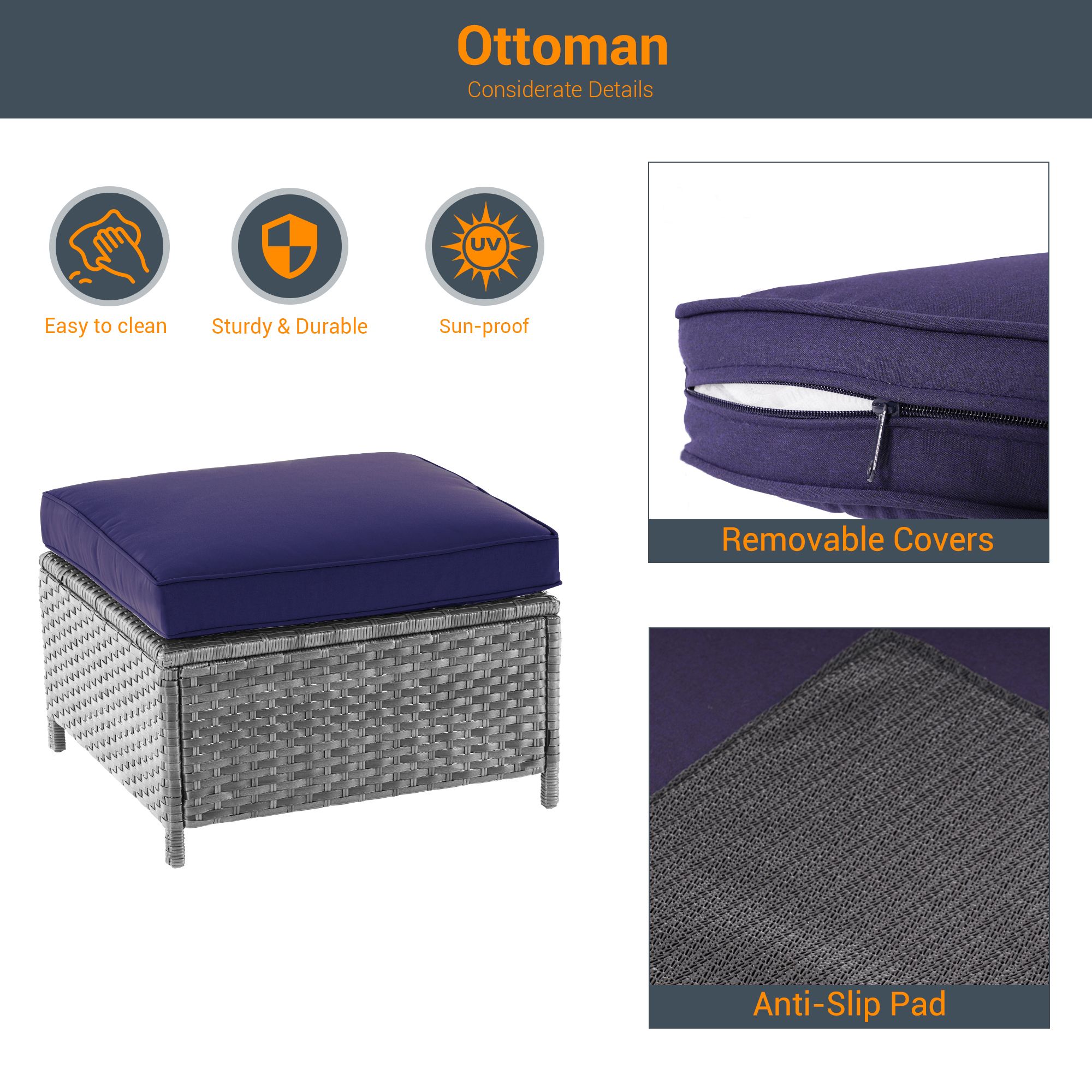 Sonkuki SD-C-HNY-S1 Patio-Conversation-Sets - View #3