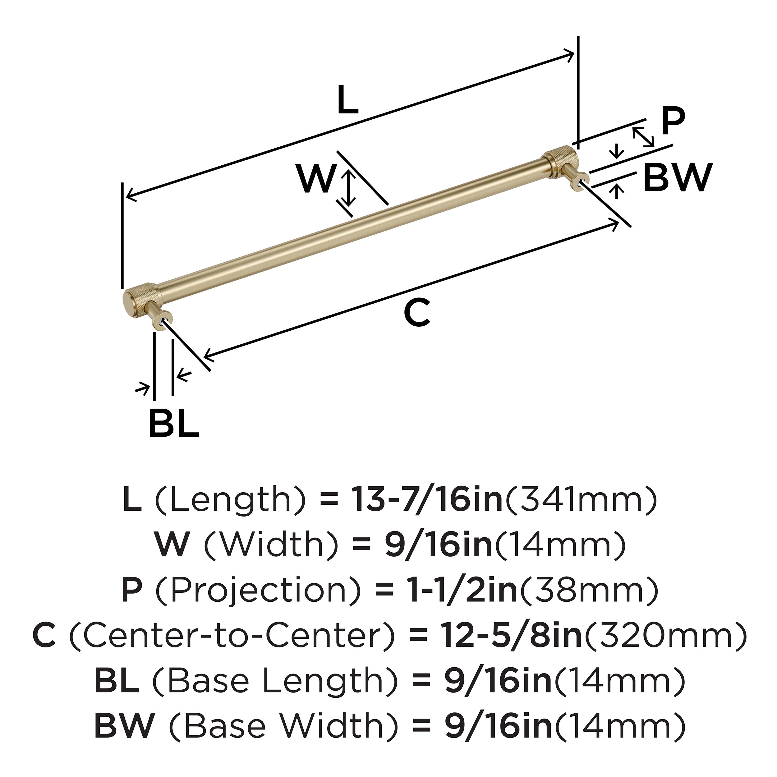 Amerock BP37749BBZ Cabinet-Pulls - View #4