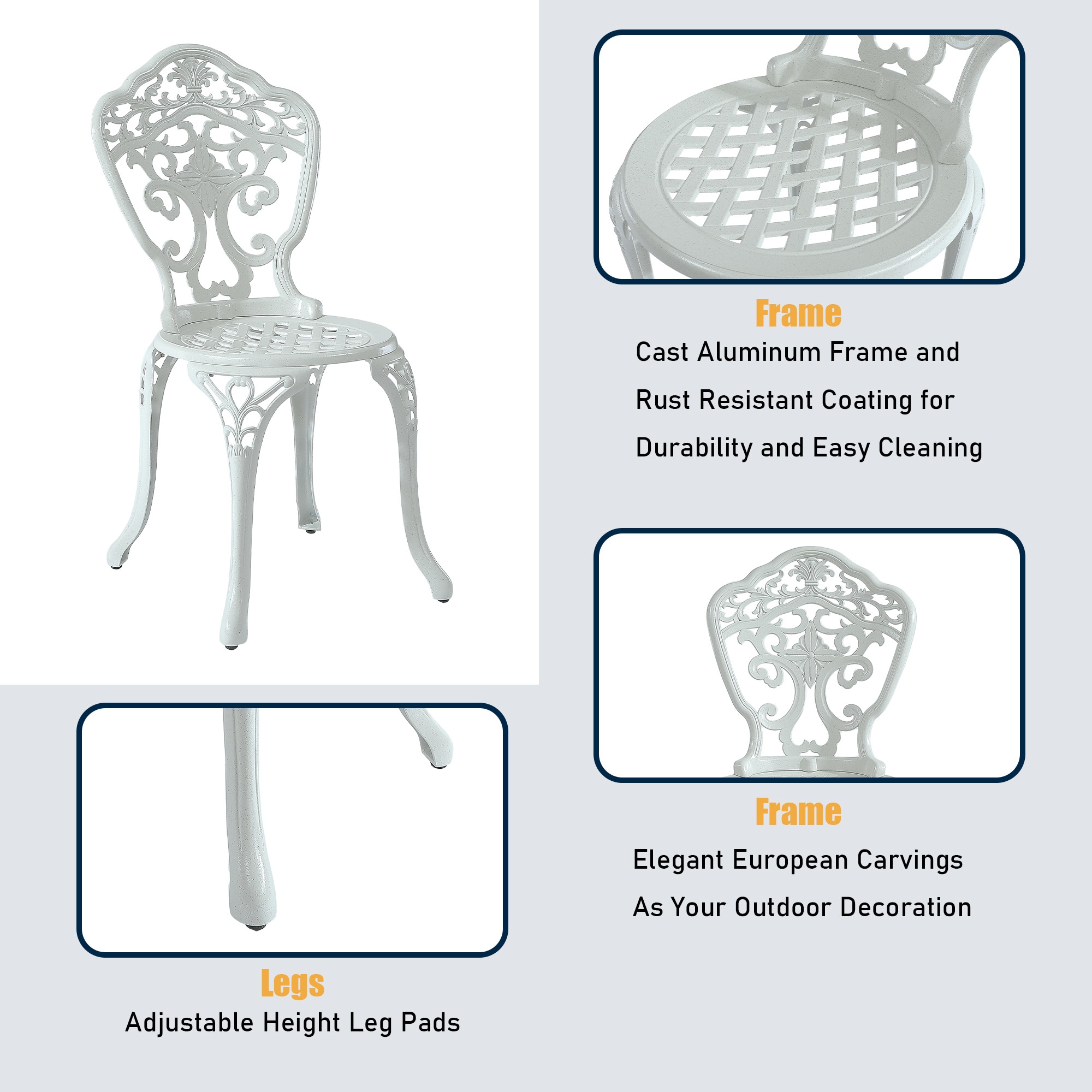 Mondawe MO6026C-WH Patio-Chairs - View #4