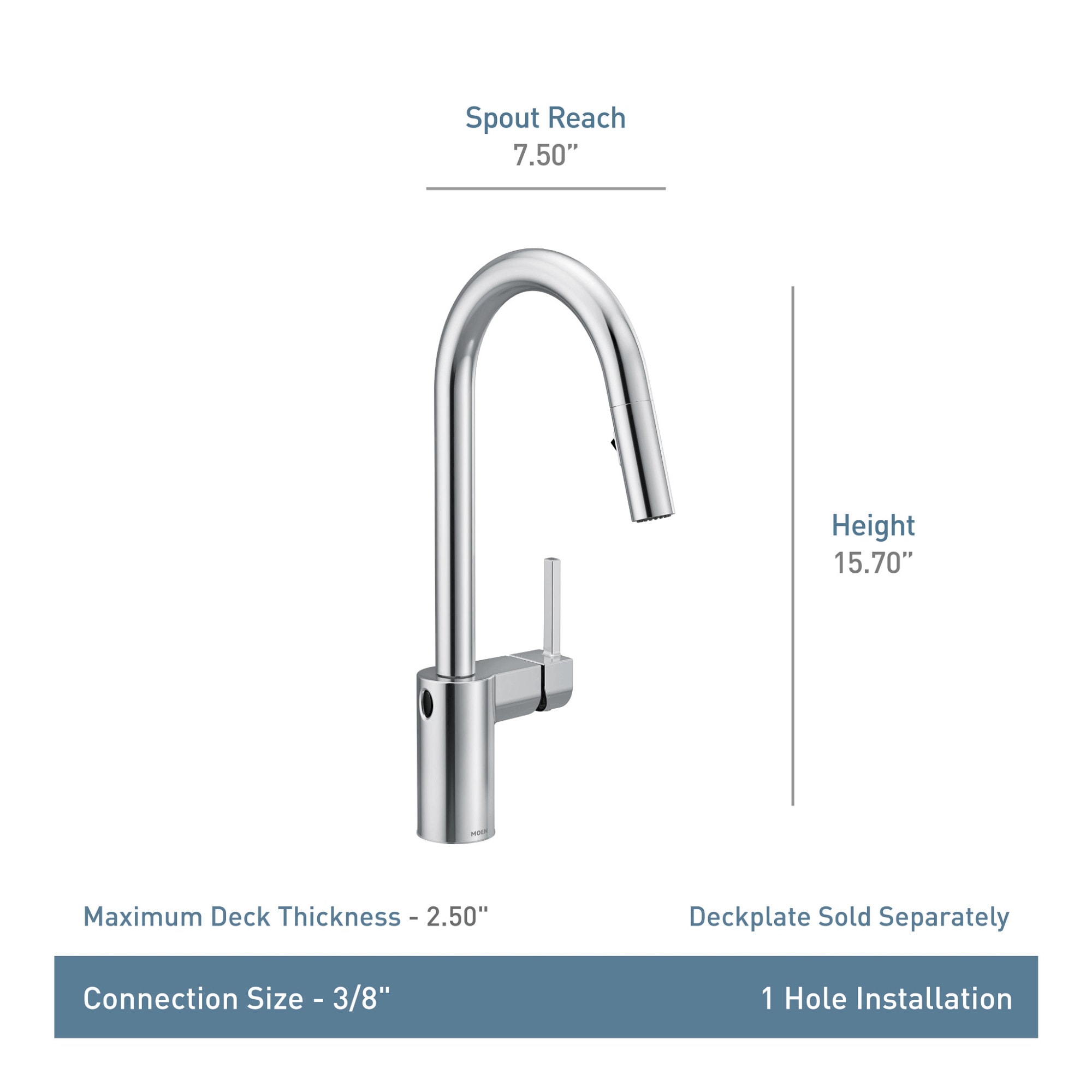 Moen 7565EWBL Kitchen-Faucets - View #4