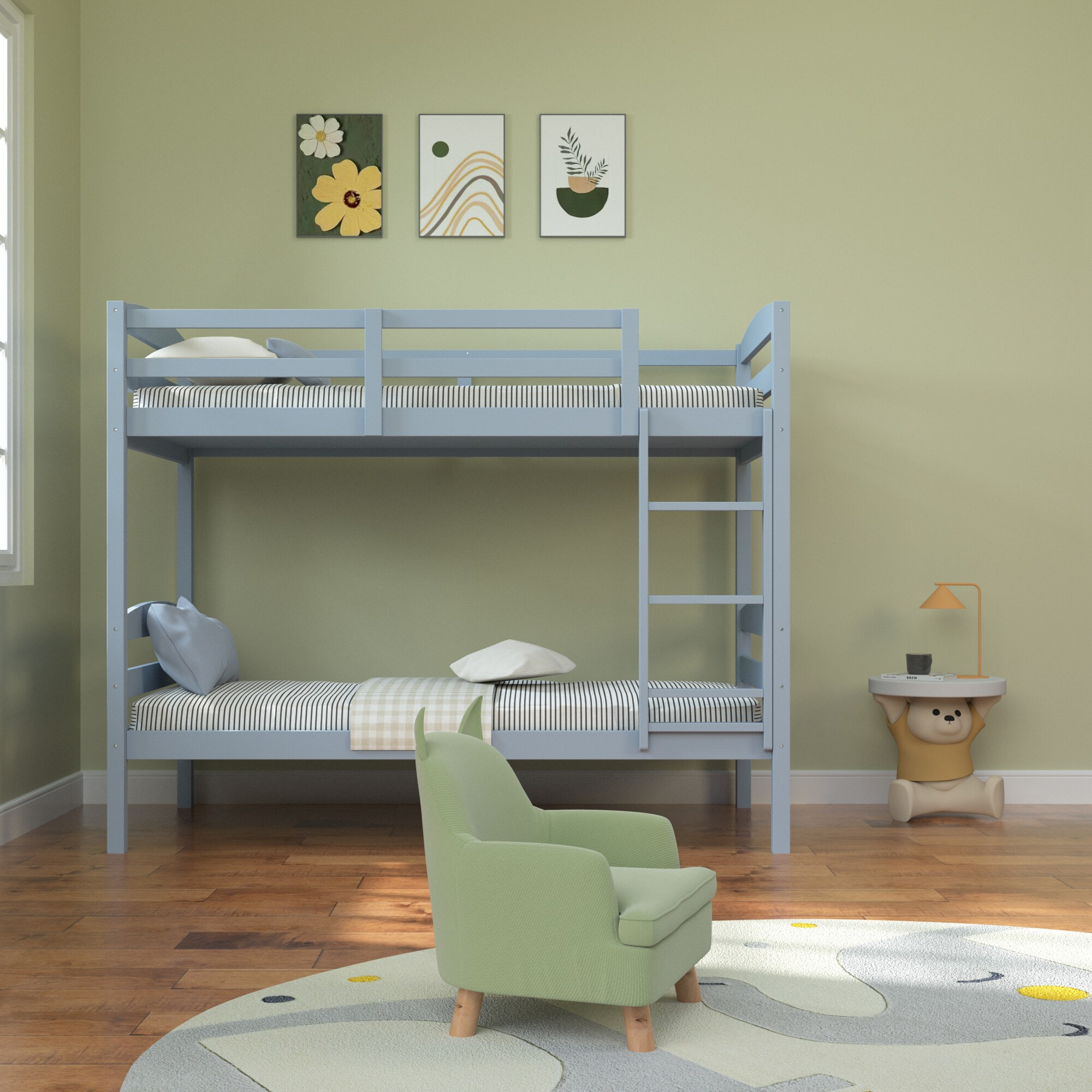 IHOMEadore MDFM-BK110GY-T Bunk-Beds - View #7