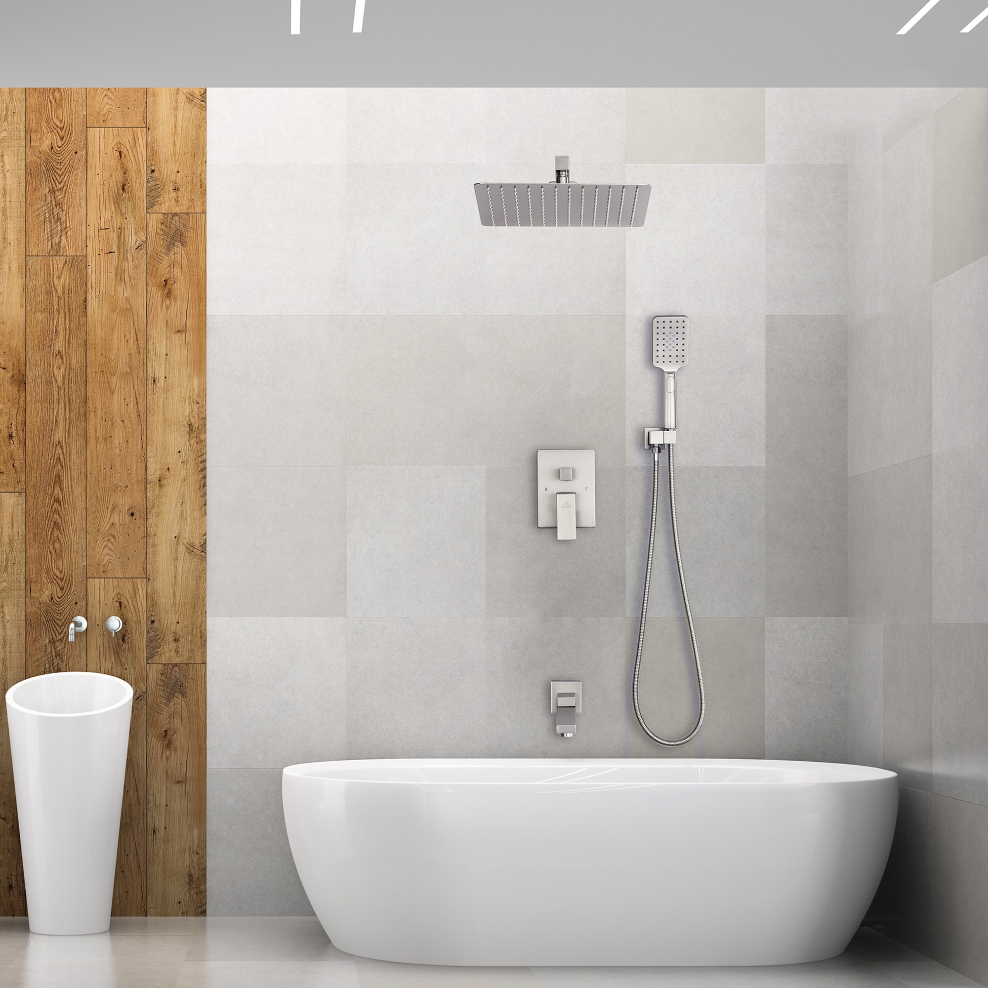 Clihome CL-023SS-SL Showerhead-Bar-Panels - View #3