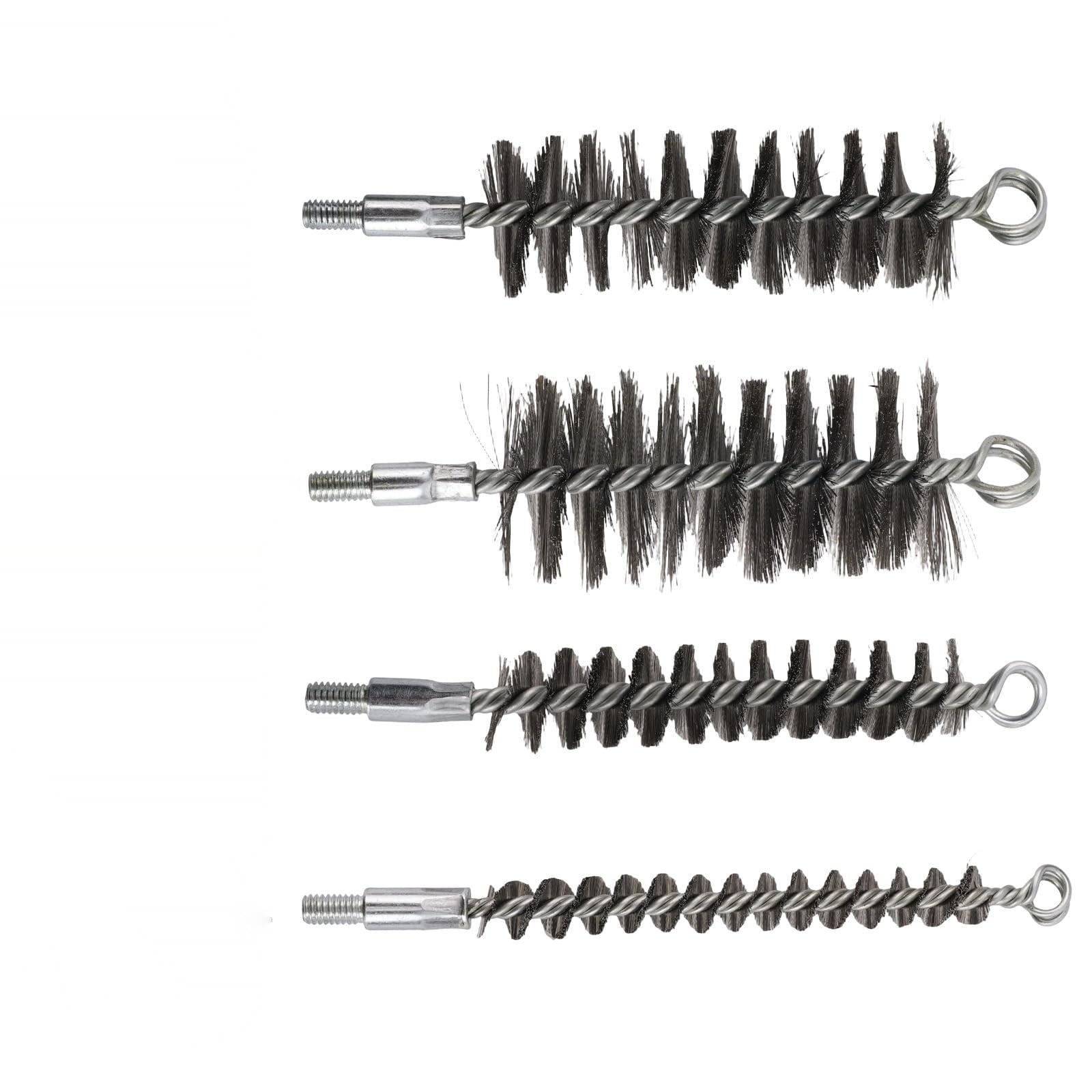 Etokfoks  12 6 in Chimney Pipe Cleaning Brush 4 Pack Stainless Steel Wire Brush with Nylon Rod for Tubes Valves