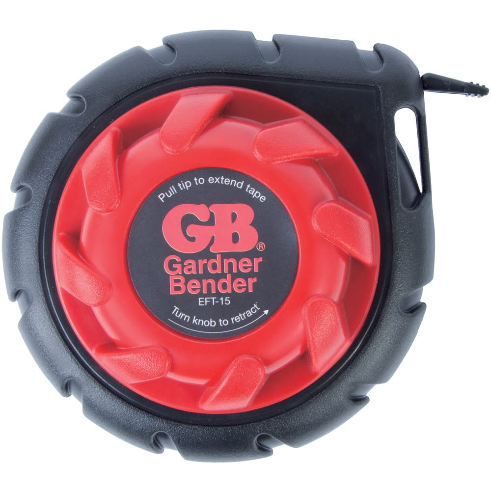 Gardner Bender  EFT-15 Mini Cable Snake 15 ft Steel Fish Tape Red and Black