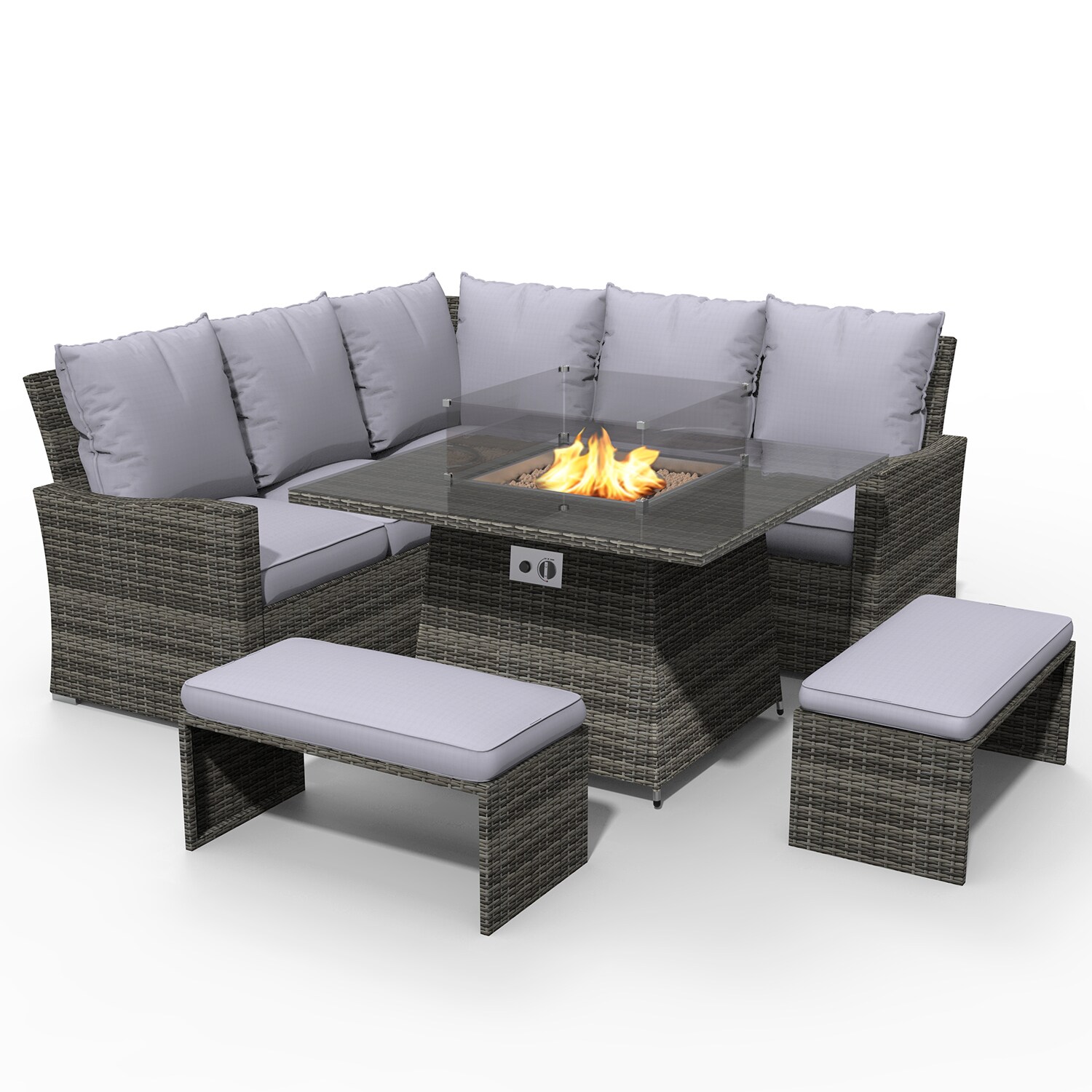 Direct Wicker DWF-16700 Patio-Conversation-Sets - View #4