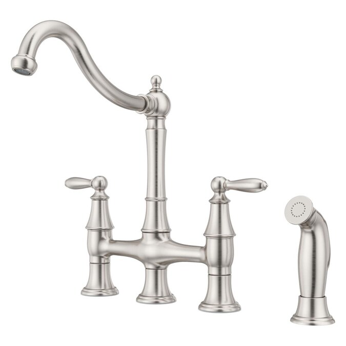 Pfister Courant Stainless Steel 2-handle High-arc Kitchen Faucet