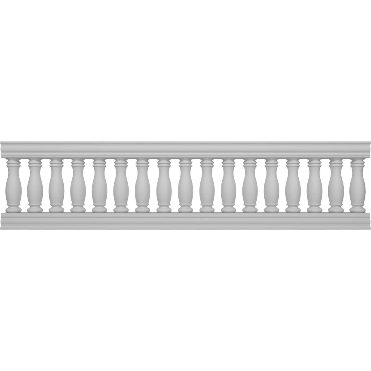 Ekena Millwork BALK32X120EMN FiberThane 10-Feet x 32-Inches Embassy Fiberglass Deck Rail Kit
