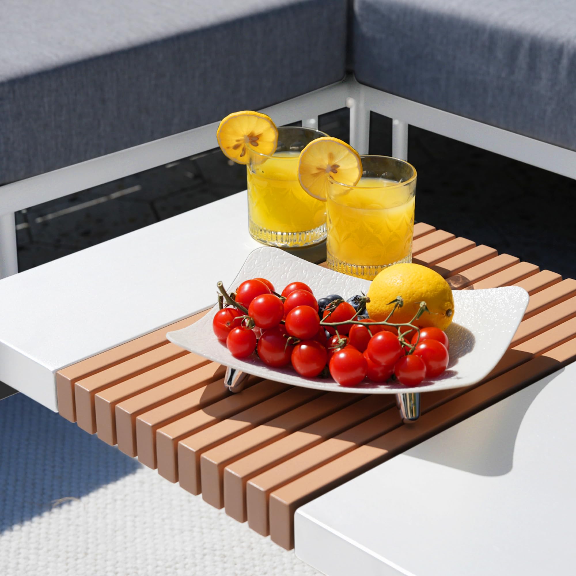AURA OUTDOOR OICS-006-WH Patio-Tables - View #3
