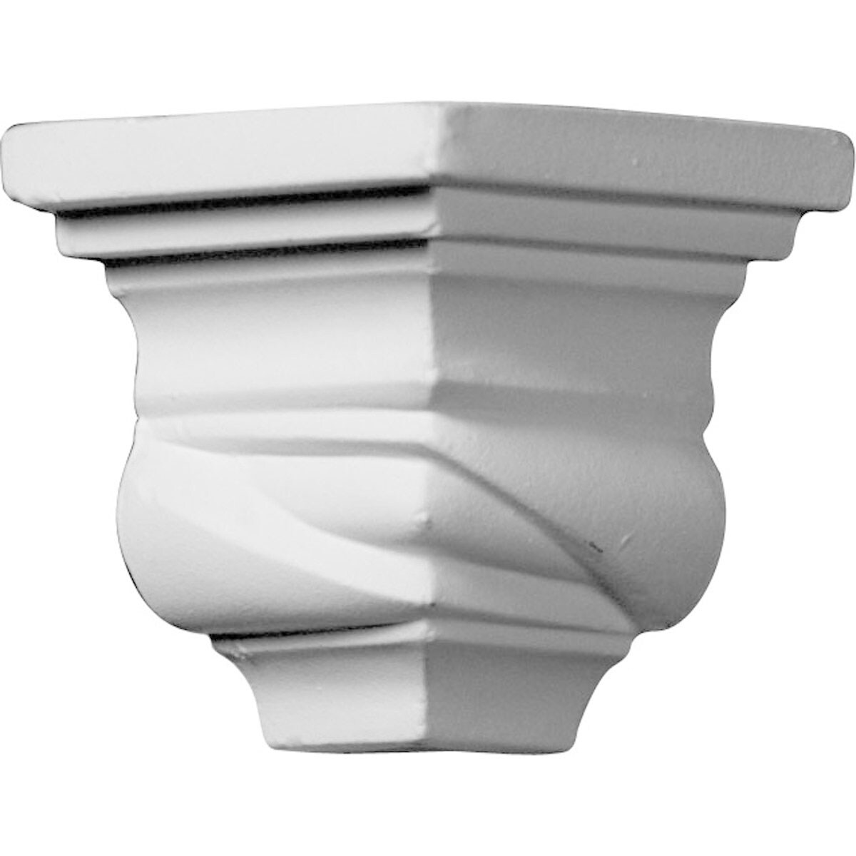 Ekena Millwork MOC01X02VA Valeriano 1-5/8-in x 2-1/8-in Interior Primed Polyurethane Traditional 205354 Outside corner Crown Moulding Block