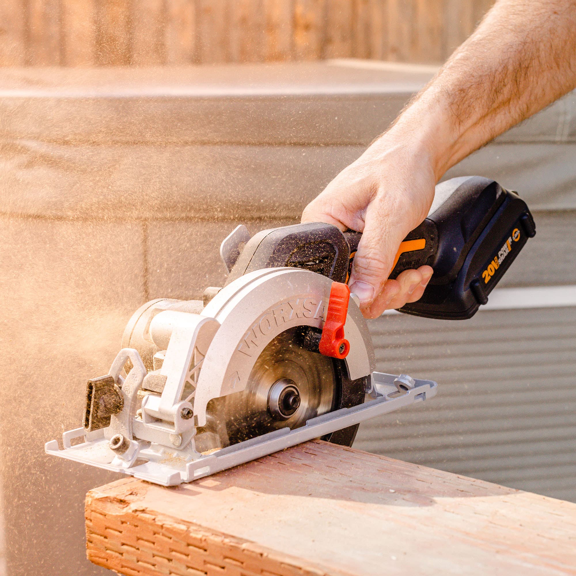 WORX Nitro Power Share 20-volt Max 4-1/2-in Cordless Compact Circular Saw  (Bare Tool)