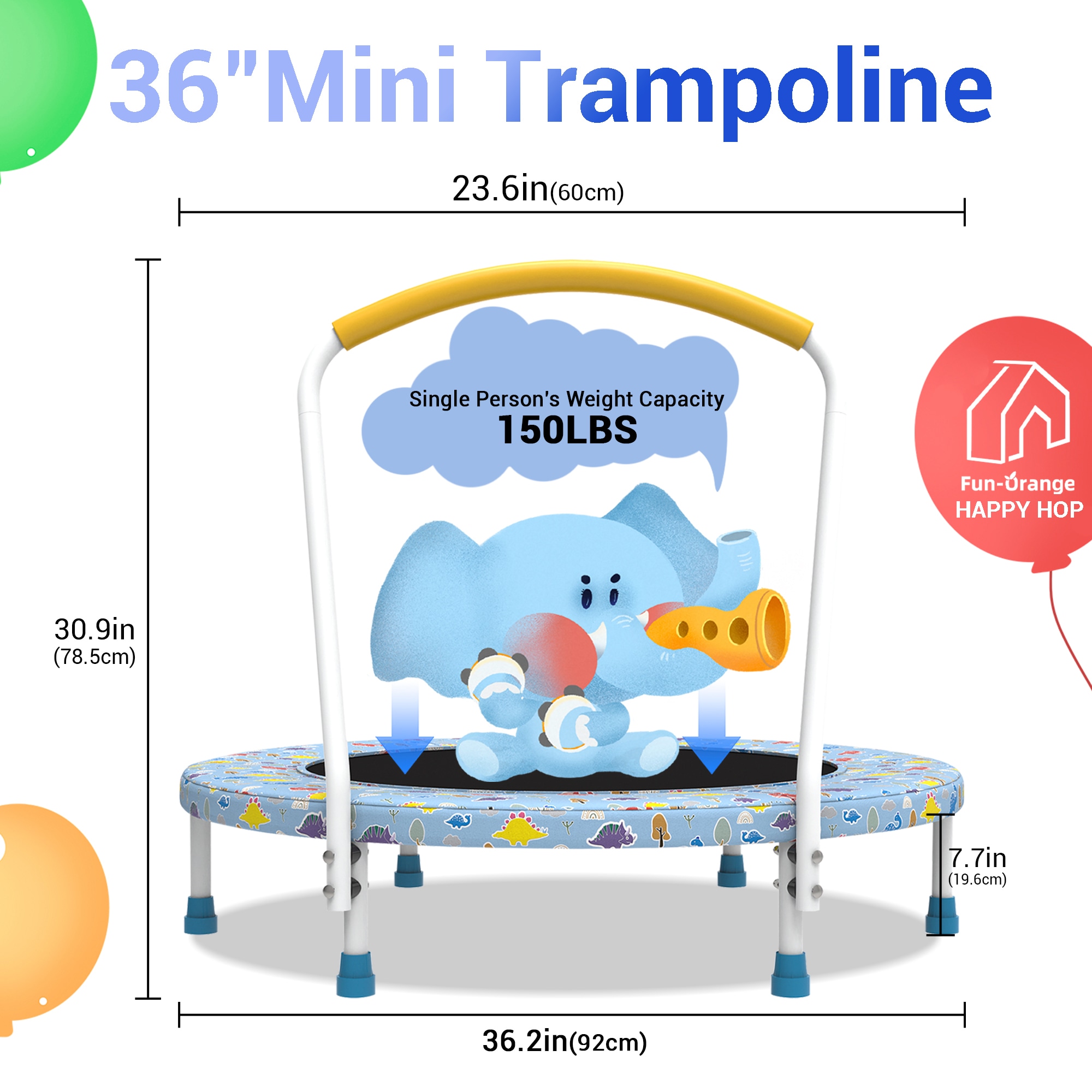 Fun Orange FUN25BC24 trampolines - View #7