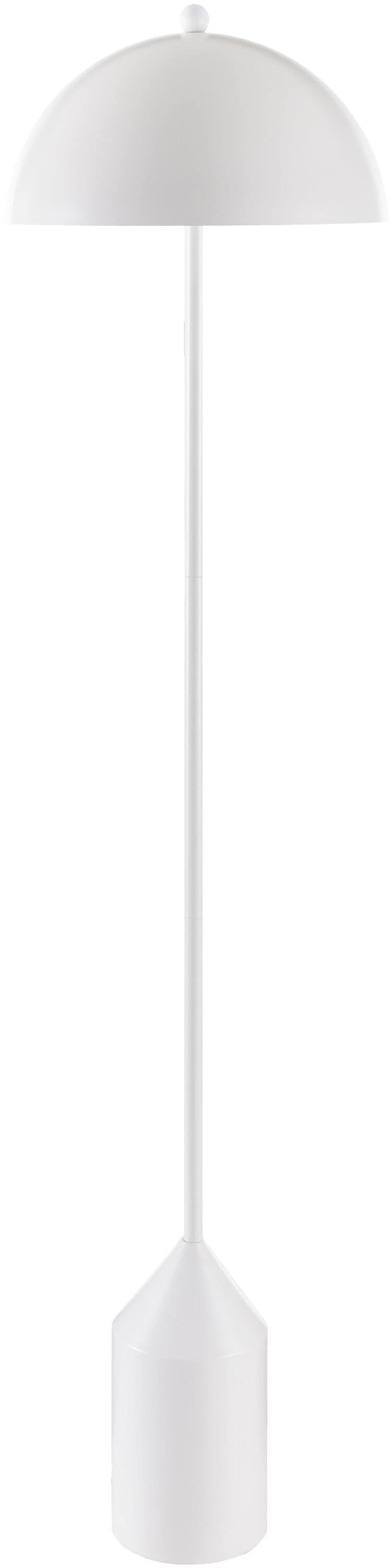 Livabliss EER-005 Elder 59-in White Standard Floor Lamp with Metal Shade