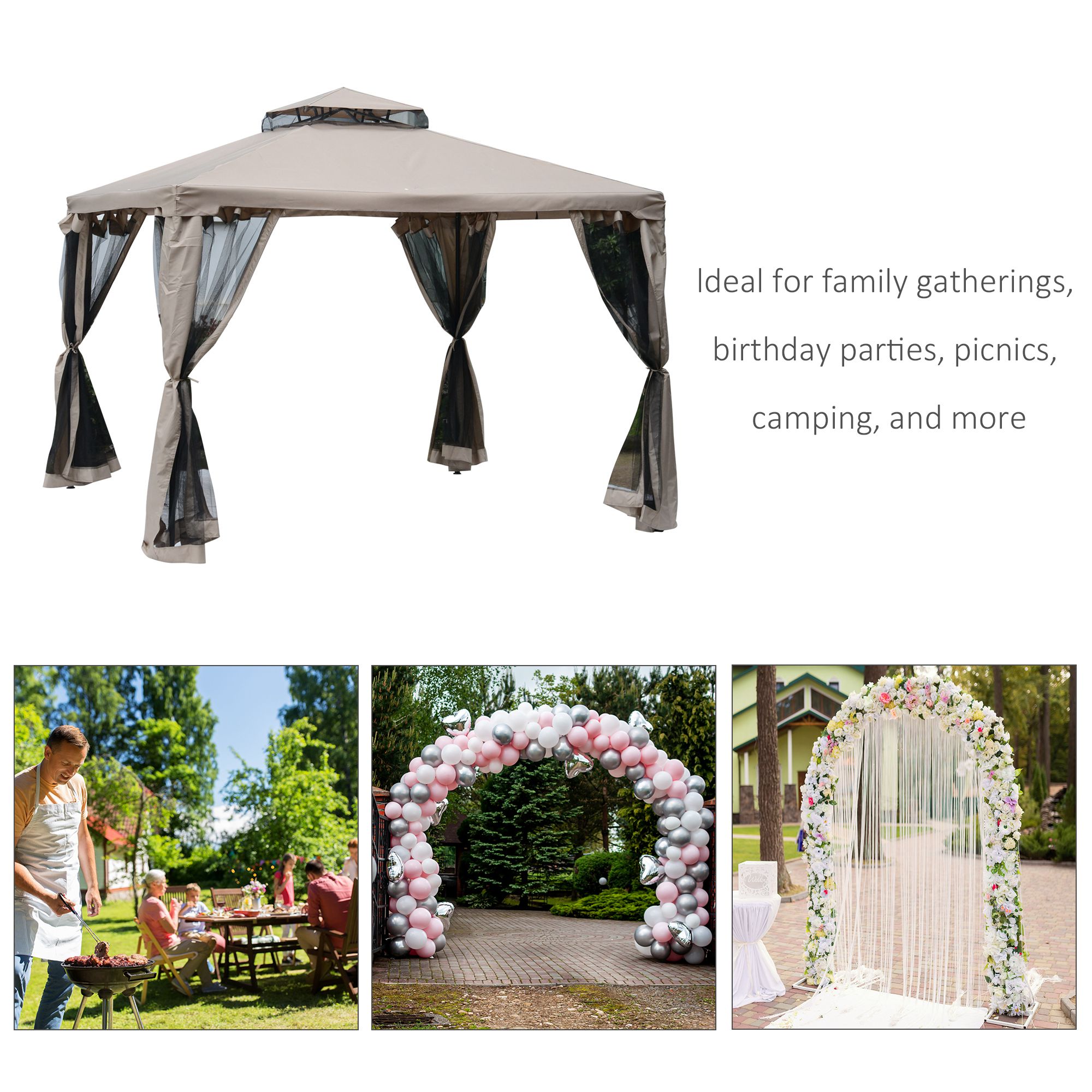Bayfeve BFAOS-4196-GZB Wood-Resin-Gazebos - View #4